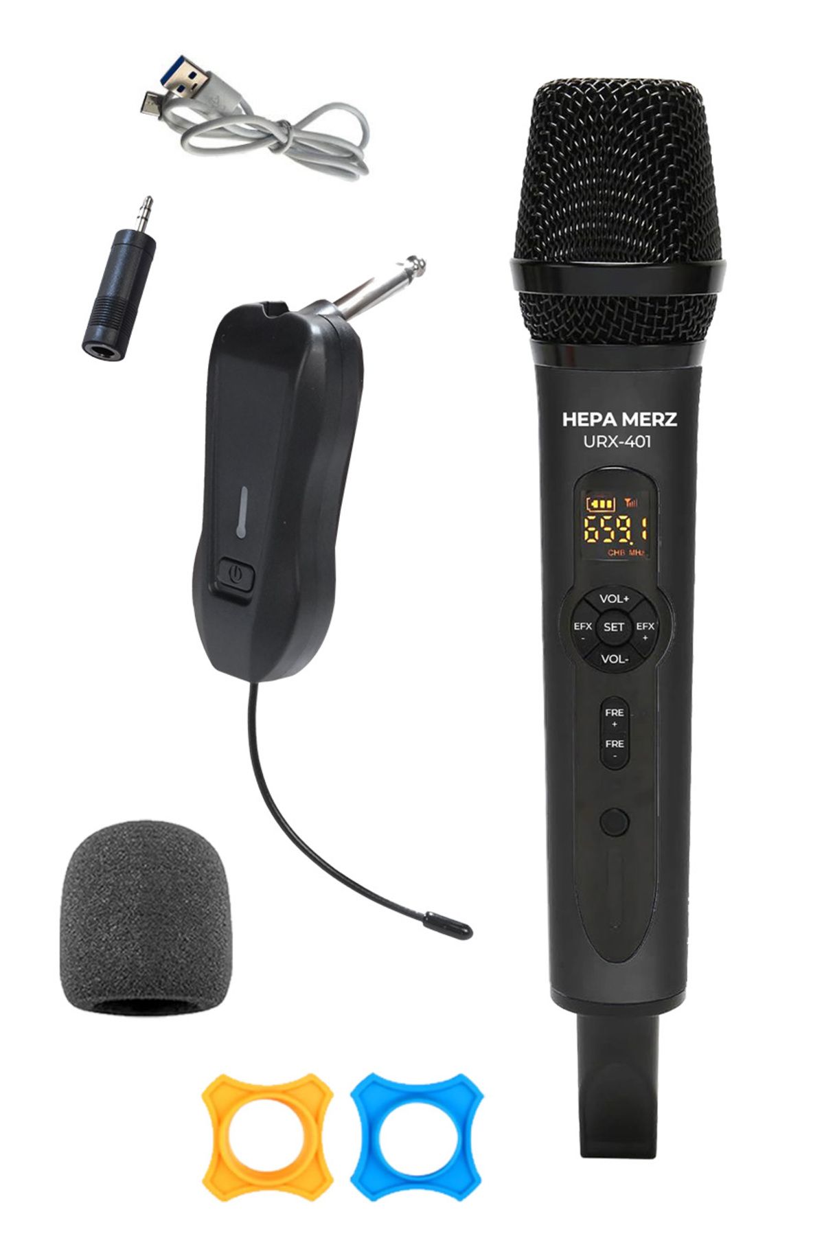 Hepa-Merz Hepa Merz URX40 UHF Yüksek Kaliteli Telsiz Kablosuz EL Mikrofonu