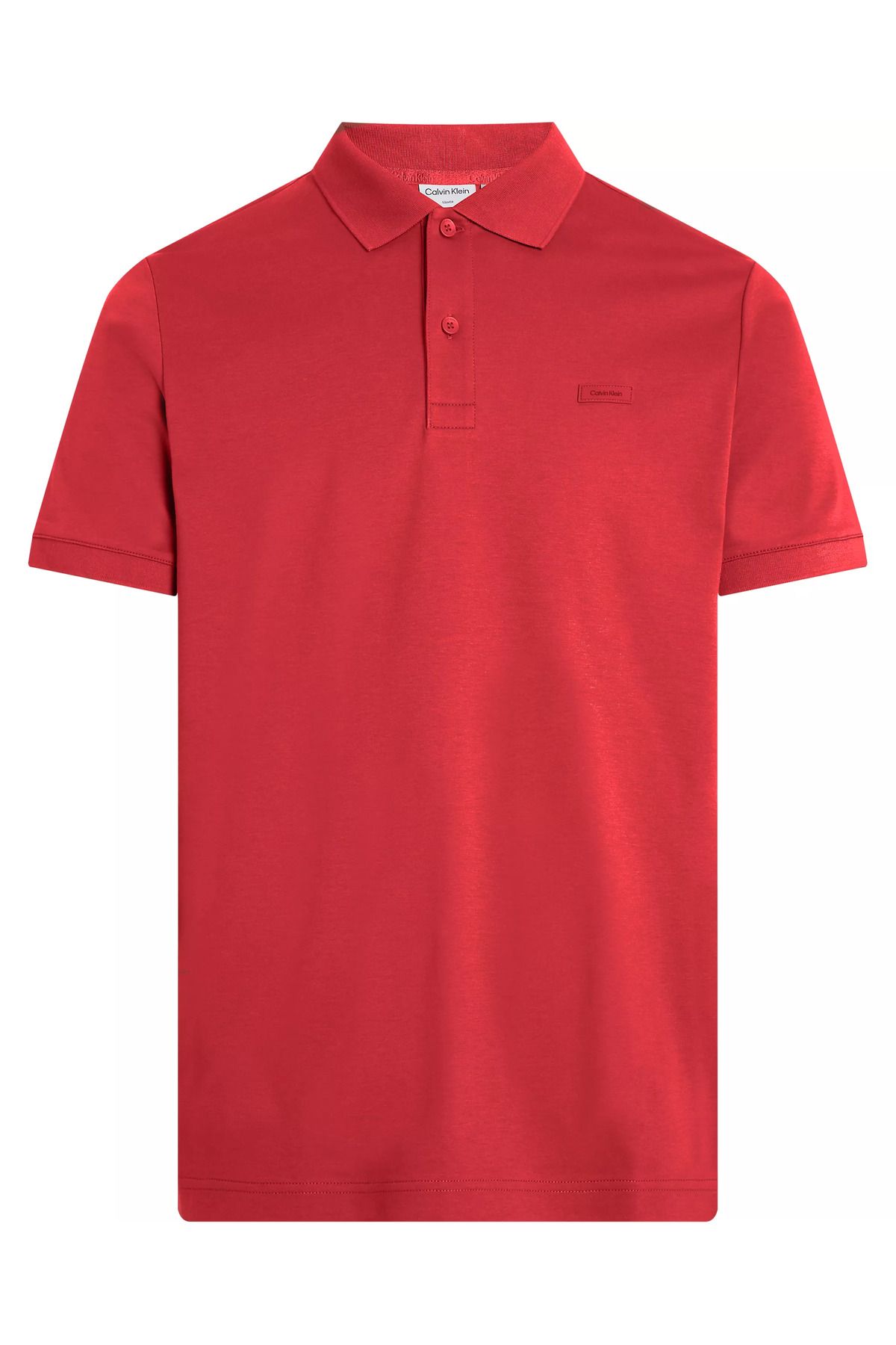 Calvin Klein Erkek Logolu Polo Yakalı Organik Pamuklu Kırmızı1 Polo Yaka T-Shirt K10K111657-XCQ
