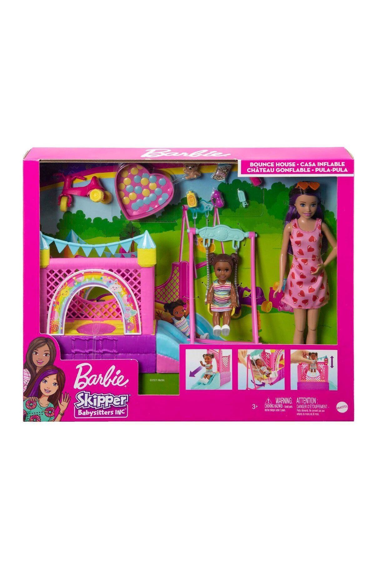 Barbie Hhb67 Barbie  Bebek Bakıcısı Skipper Oyun Evi Seti