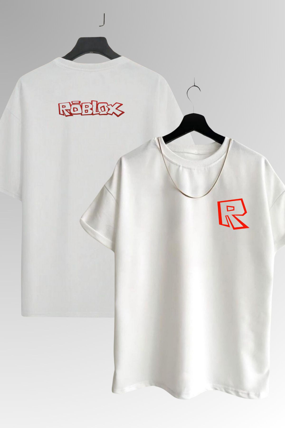 AEMİ Unisex Roblox Röblox Game Baskılı Tshirt Oyun Oversize  %100 Pamuklu Tişört