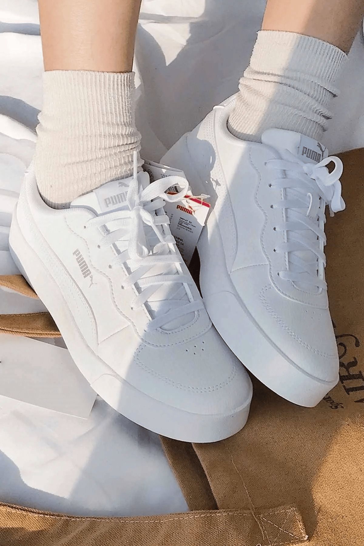 Puma S Clean Beyaz Kadın Sneaker Spor Ayakkabı