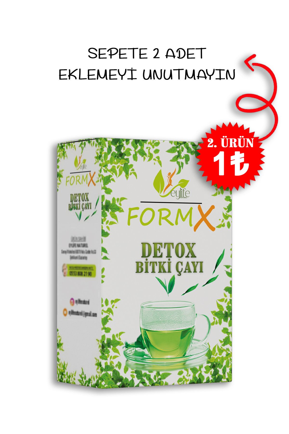EYLİFE Formx Zayıflamaya Yardımcı Bitkisel Detox Çayı