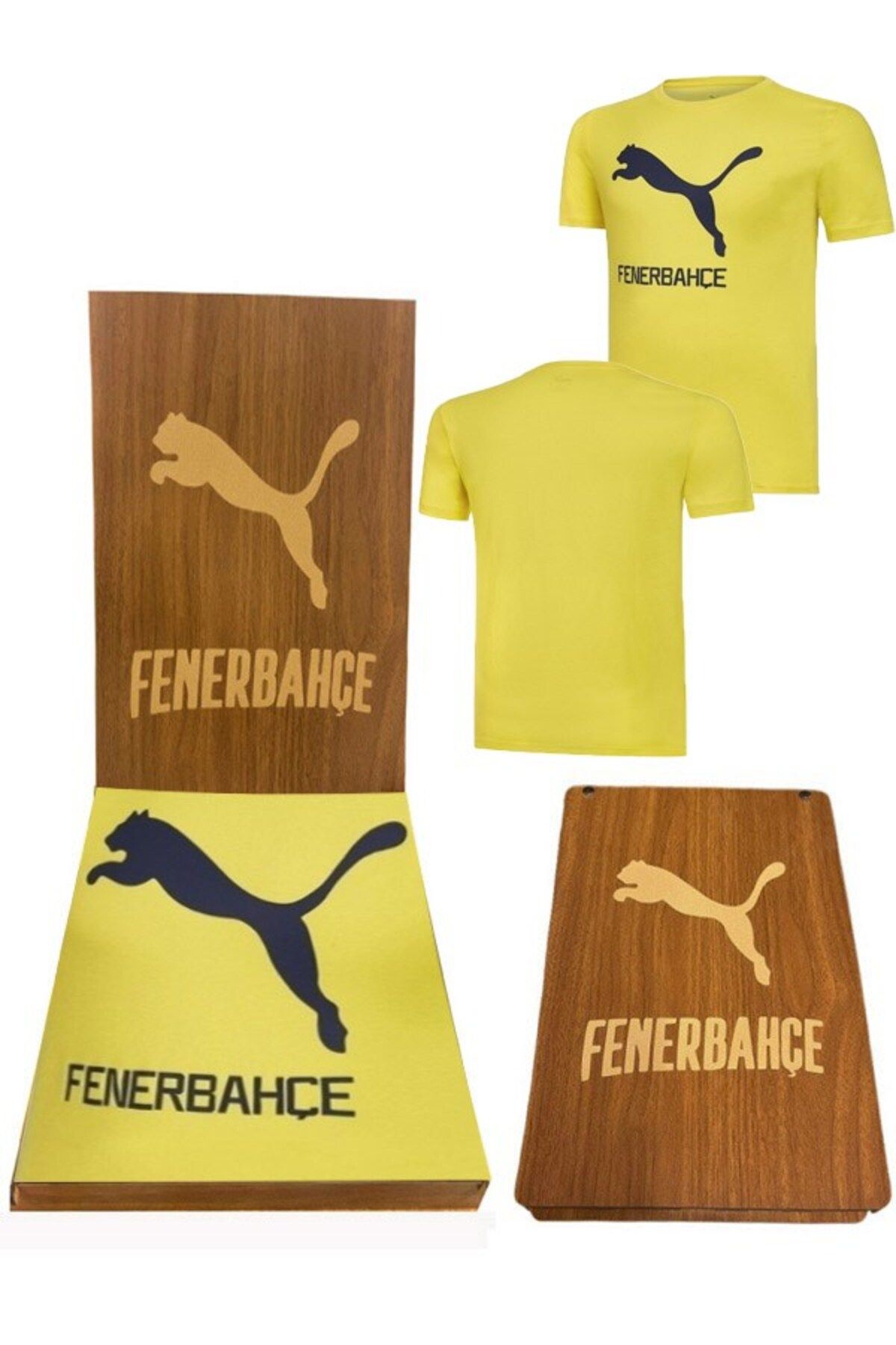 Fenerbahçe Puma Cat Tee Erkek Ahşap Kutulu  Forma -Tshirt