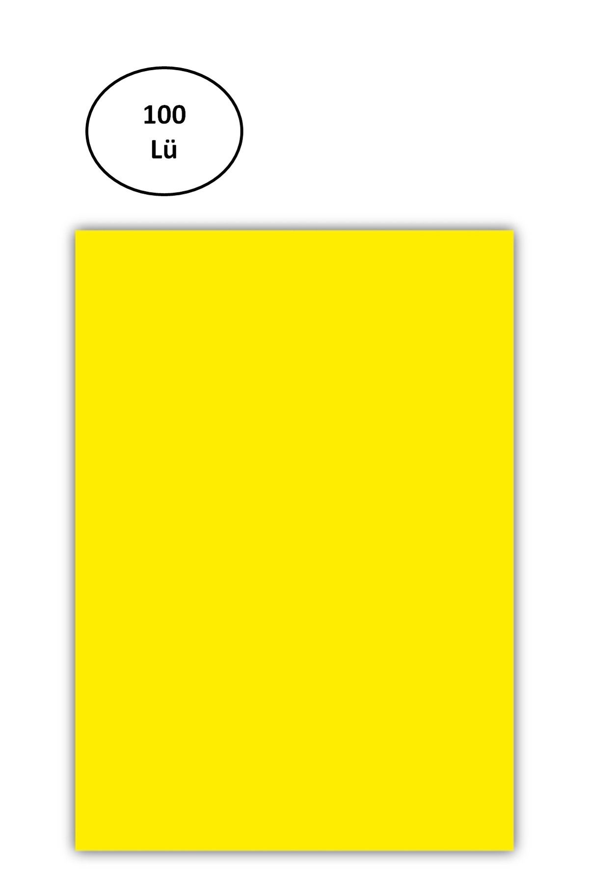 TREND Sarf A4 Pvc Cilt Kapağı Opak Sarı 100'lü Paket