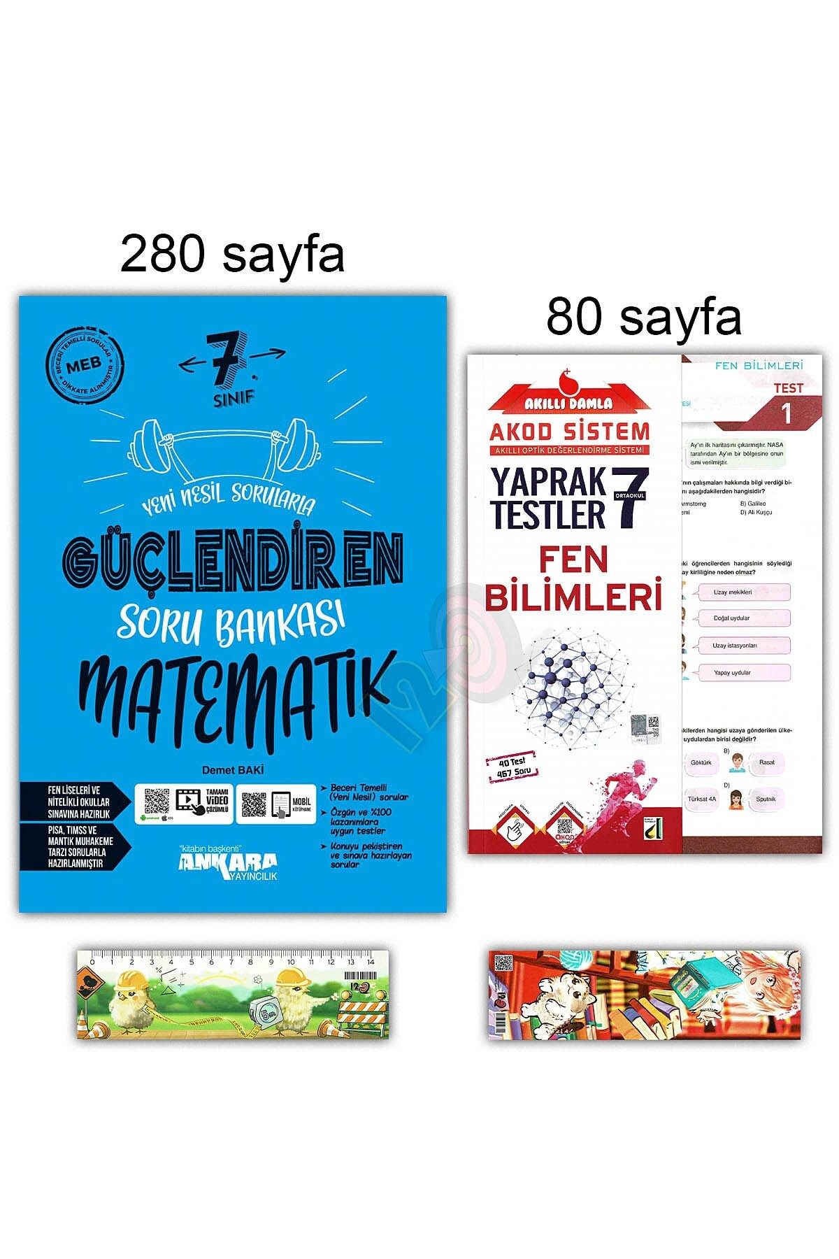 Ankara Yayıncılık 7. Sınıf Matematik Güçlendiren Soru Bankası Fen Bilgisi Yaprak Test