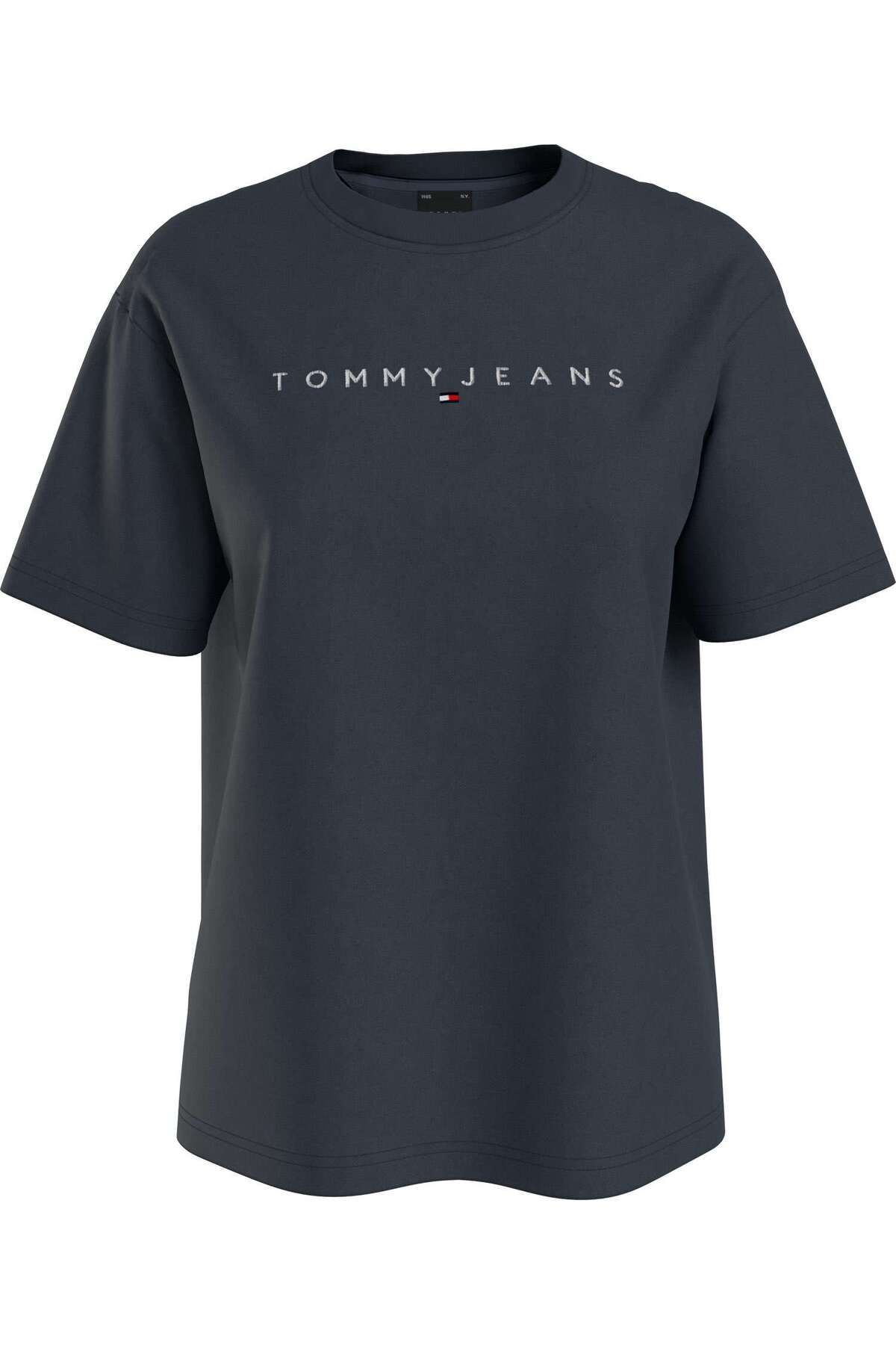Tommy Hilfiger TOMMY JEANS KADIN RELAXED FİT NEW LINEAR T-SHIRT