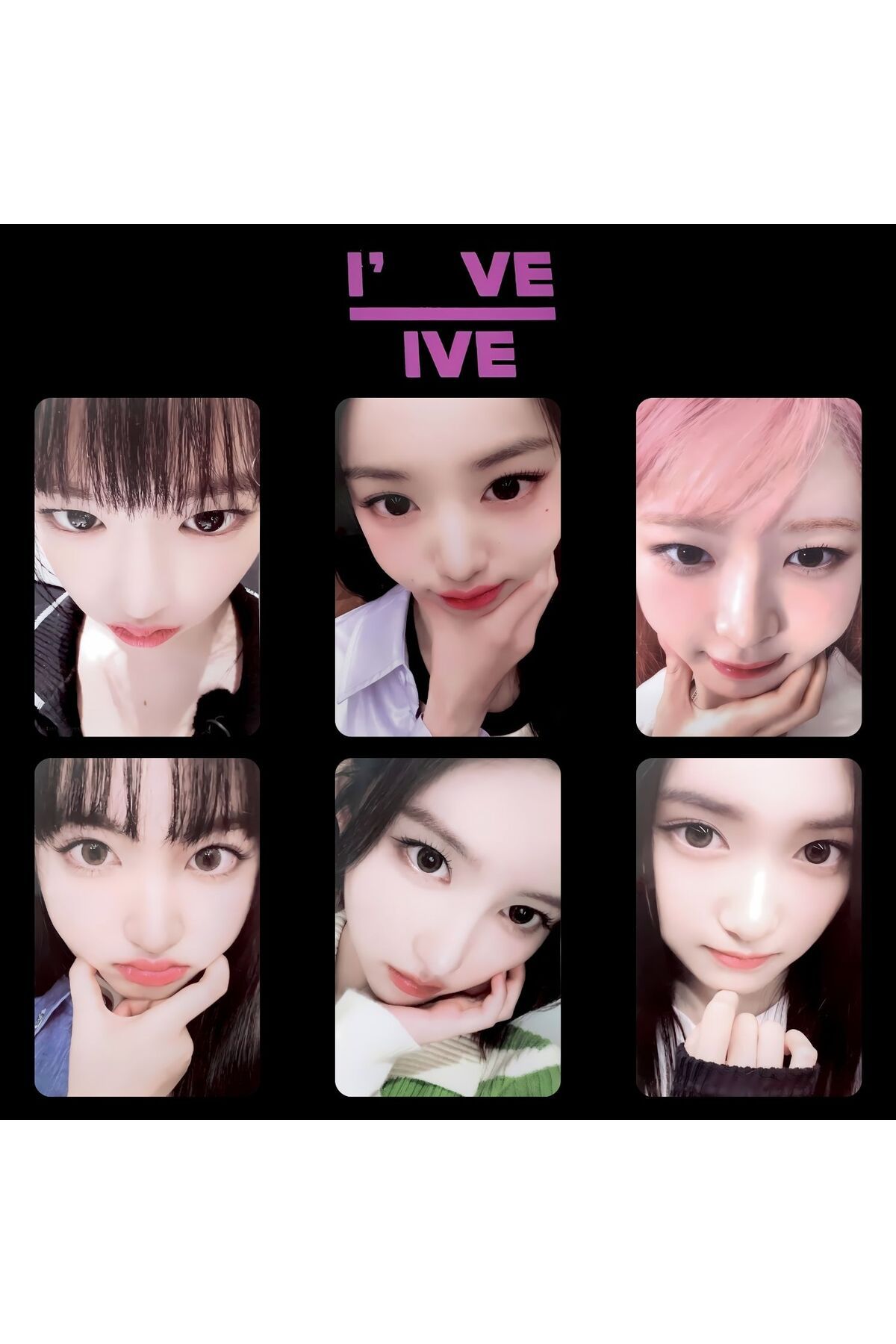 Kpop Dünyasi IVE '' I' VE IVE '' POB Photocards Set