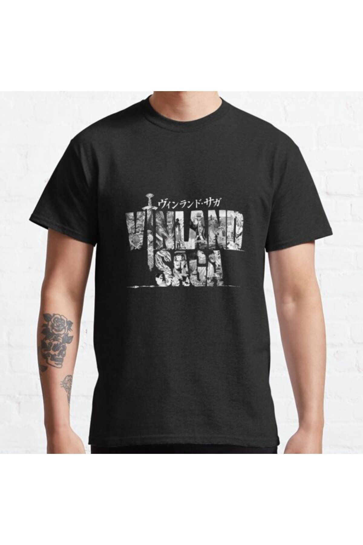 ZOKAWEAR Bol Kalıp Vinland Saga Manga Tasarım Baskılı T-shirt