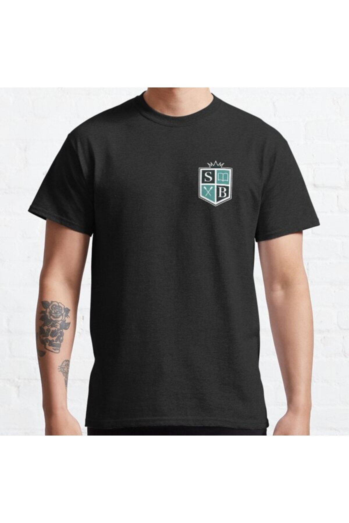 ZOKAWEAR Oversize Unisex Hillerska skolan young royals school athletic logo Tasarım Baskılı Tshirt