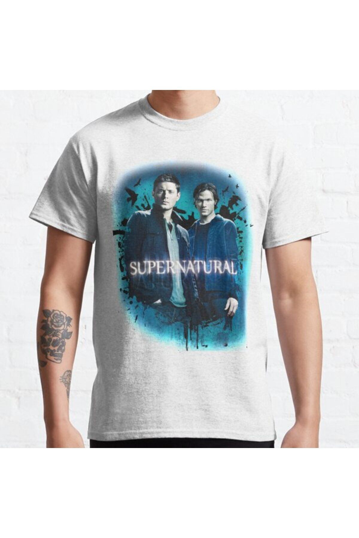 ZOKAWEAR Bol Kalıp Unisex Supernatural 2 Tasarım Baskılı Tshirt