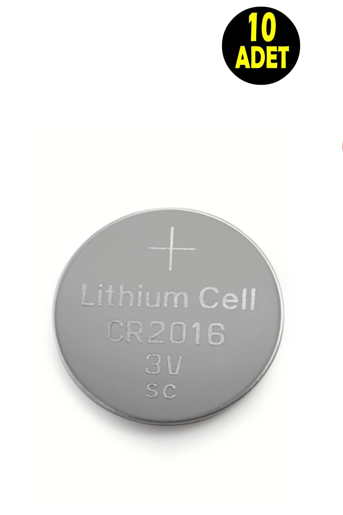 usin 10 ADET 3 Volt CR2016  Lityum Para Pil (DL2016 CR 2016 Bios-Kepenk-Kumanda Terazi Düğme Lithum Pili)