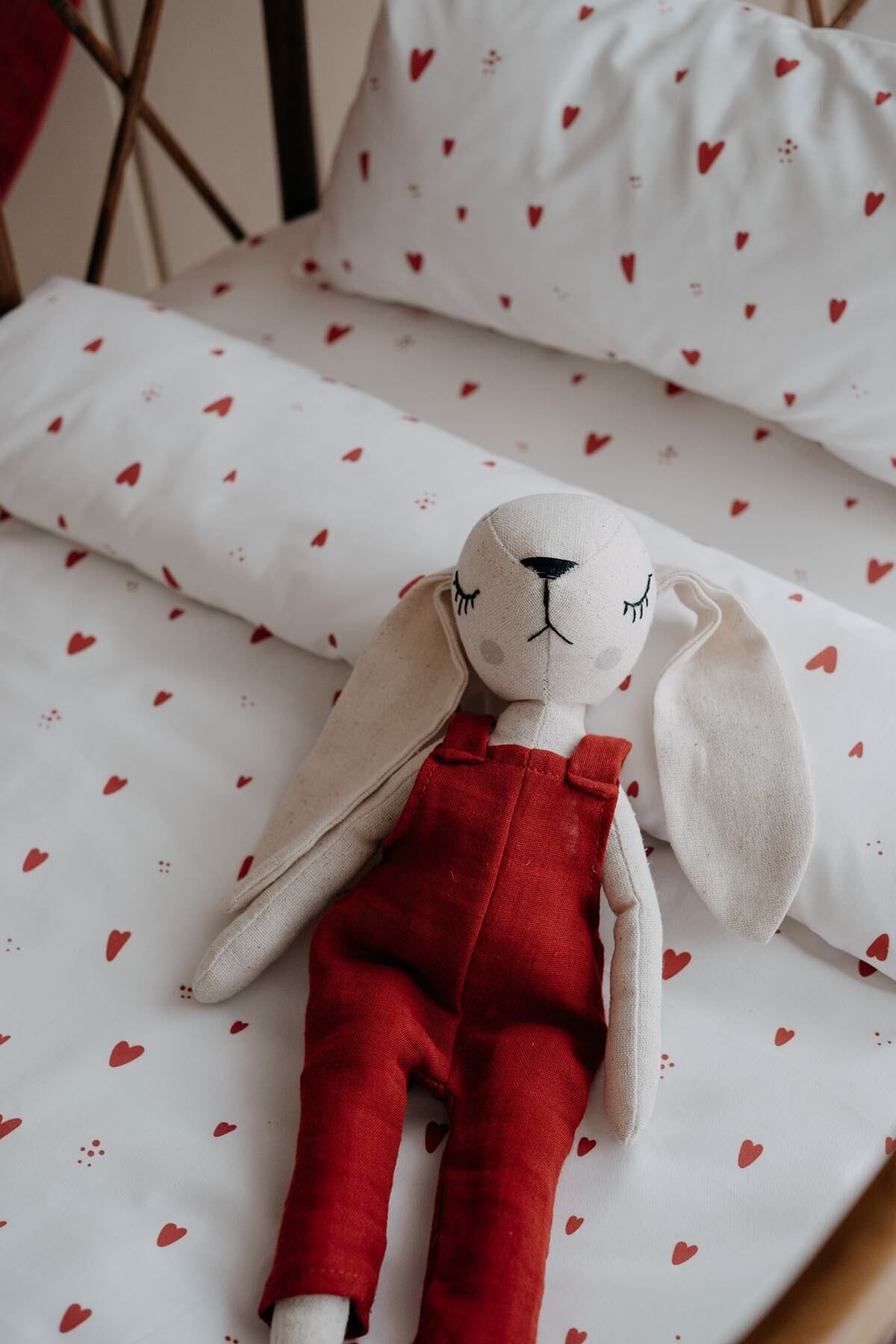 TBA COLLECTION Erkek Tavşan Müslin Uyku Arkadaşı | Kırmızı