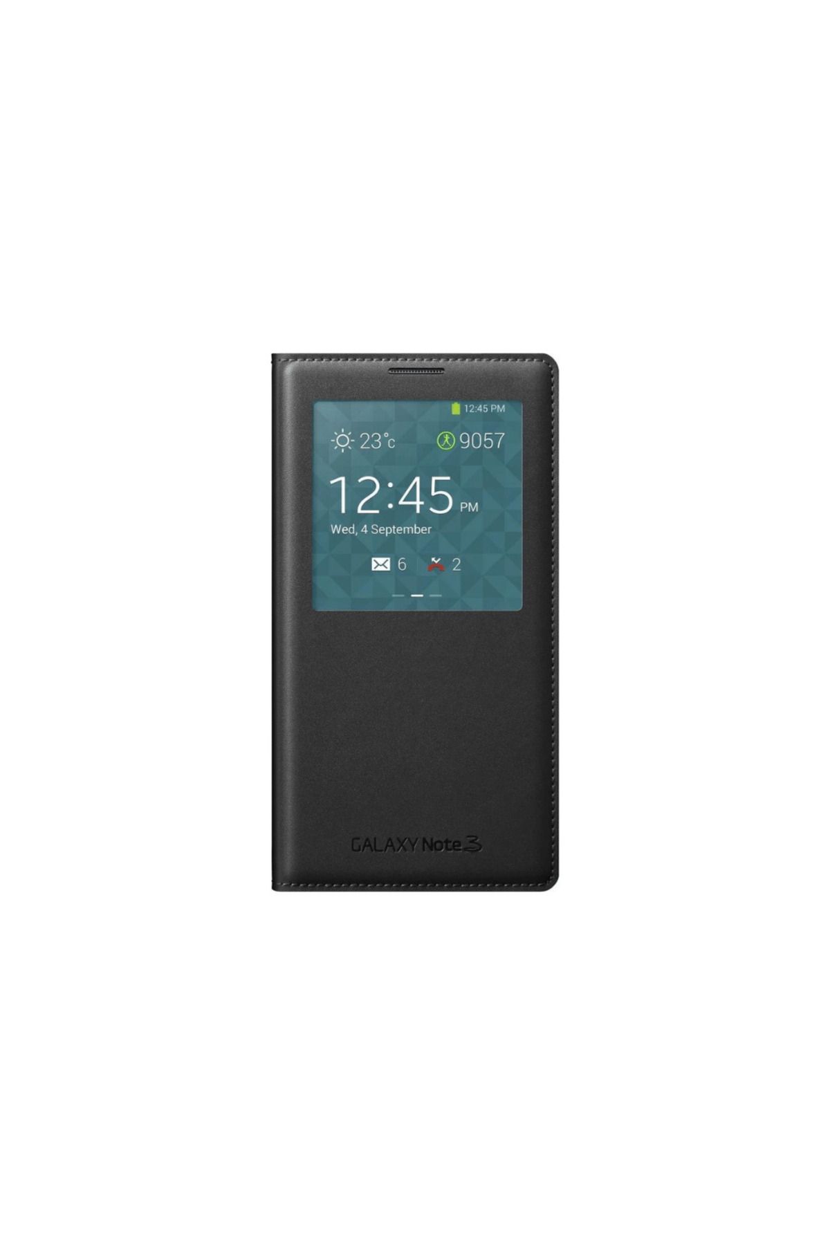 Samsung Galaxy Note3 N900 S View Pencereli Kılıf Siyah - EF-CN900BBEGWW