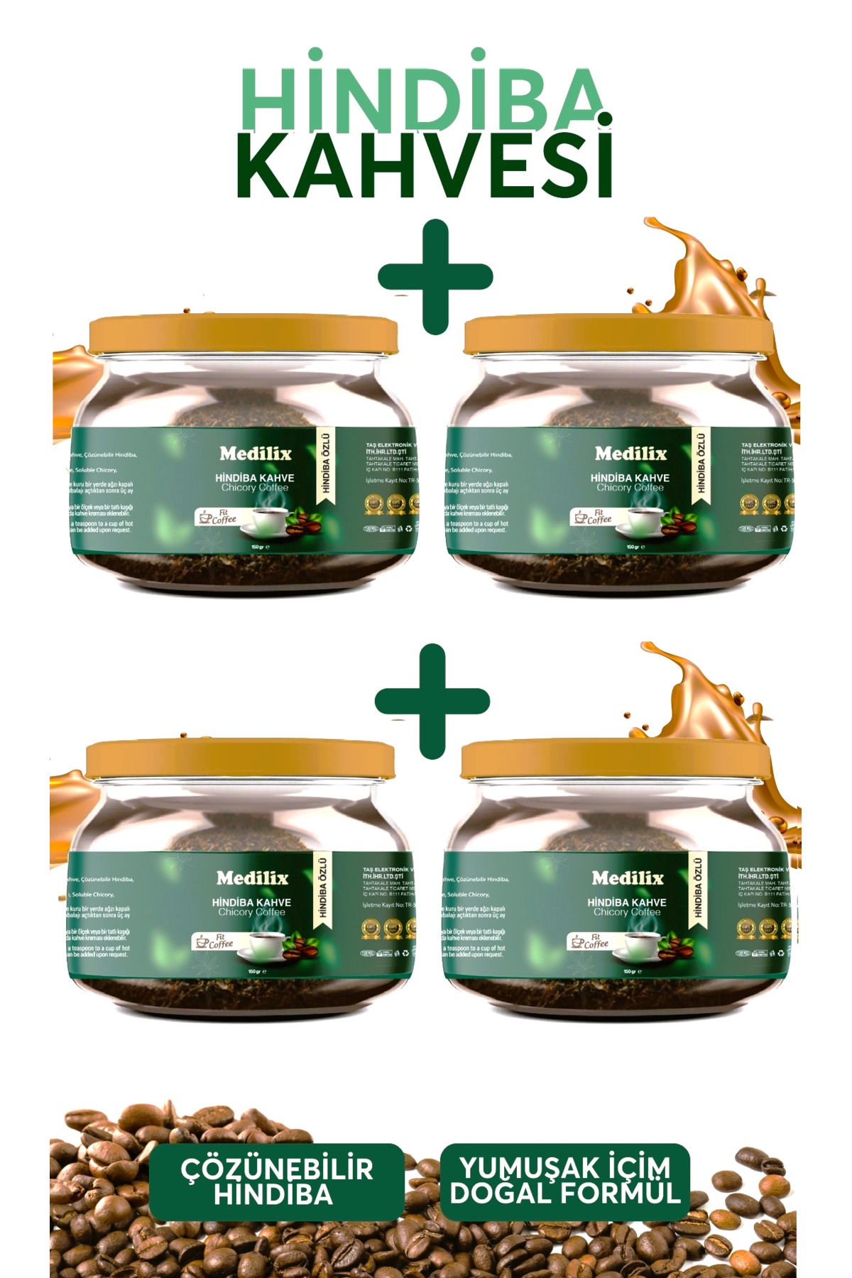 Medilix hindiba kahvesi detox kahvesi avantajlı paket 4 lü paket