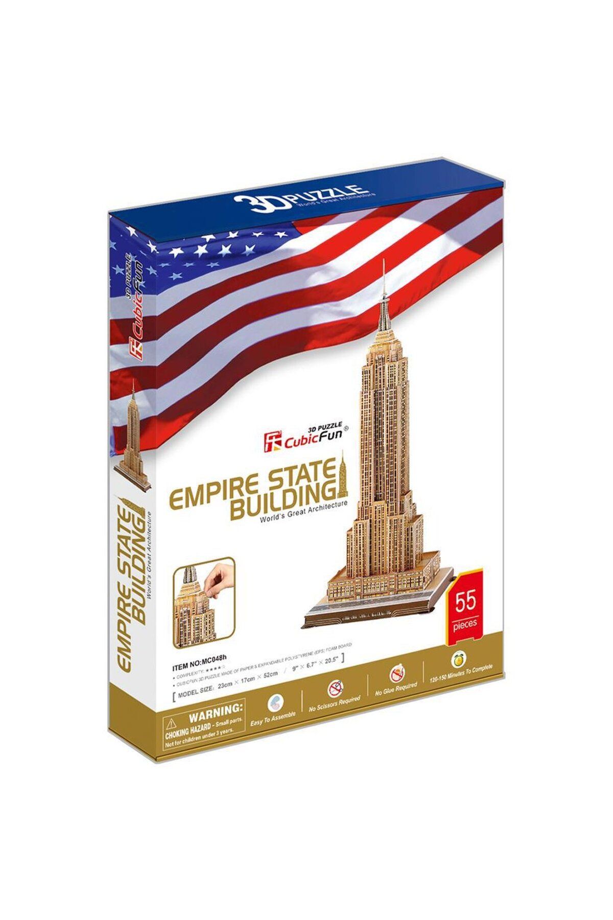 Pal CubicFun Empire State Binası 55 Parça 3D Puzzle