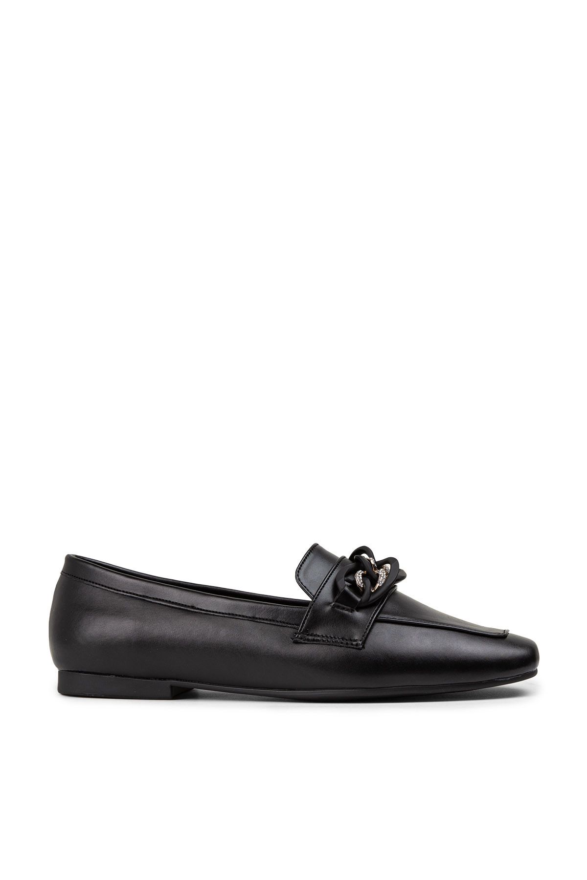 Deery Siyah Kadın Loafer Ayakkabı