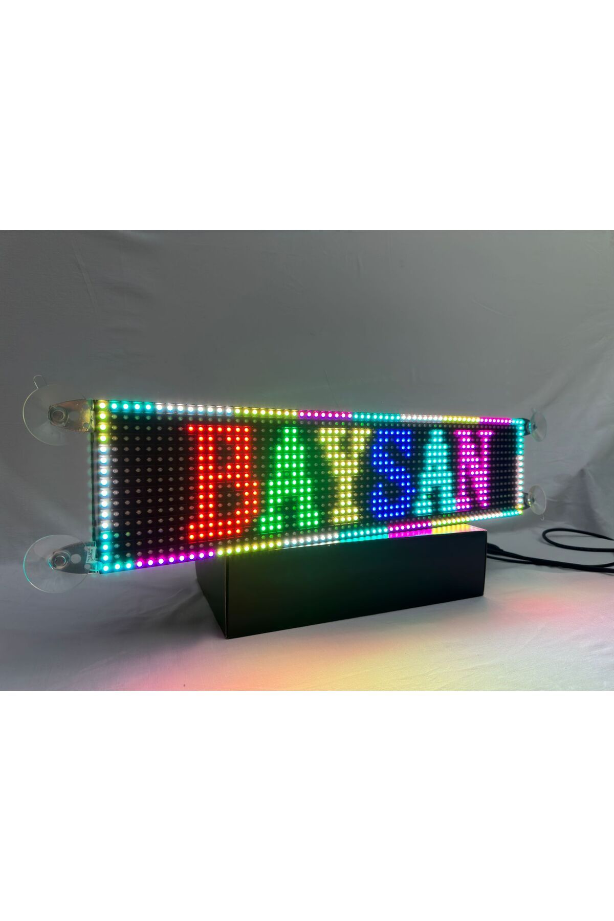 BAYSAN 16X64CM RGB Güzergah LED Tabela Çakmaklık Girişli