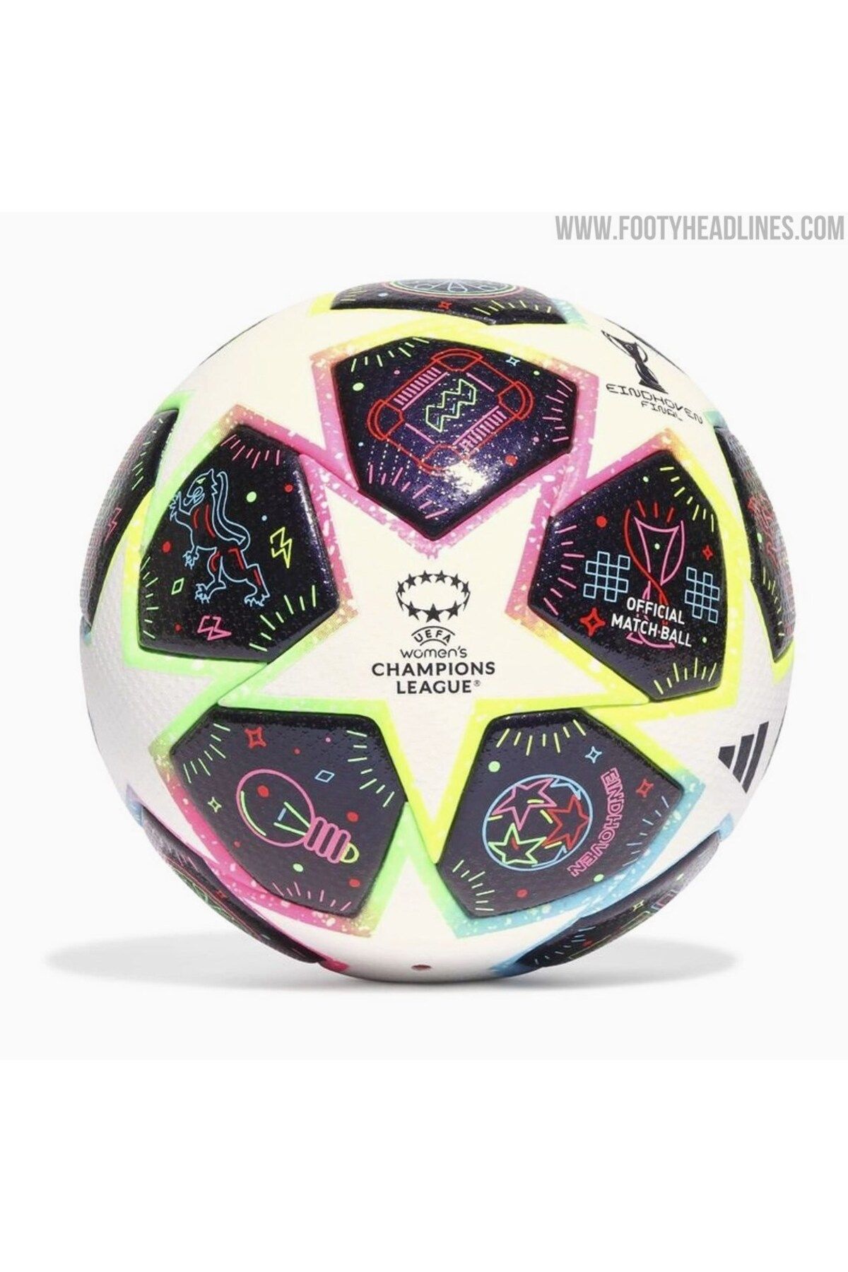 adidas 5 Numara Eındhoven Match Ball Champıons League Pompa dahil değildir Çok Renkli UEFA Avrupa Ligi Çim