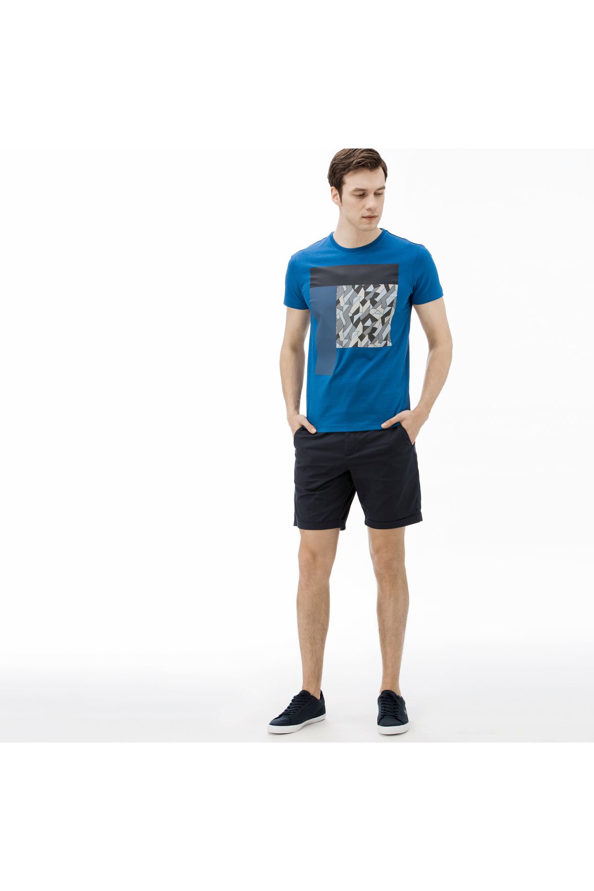 Lacoste Erkek Slim Fit Lacivert Bermuda