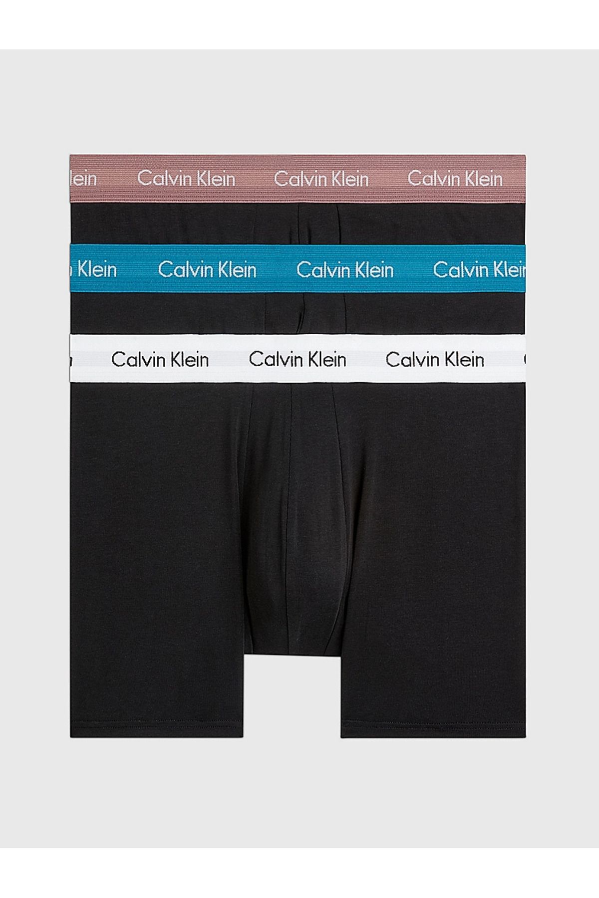 Calvin Klein Erkek Basic Calvin Klein İmzalı Bel Bantlı Mavi Boxer 000NB1770A-PC7