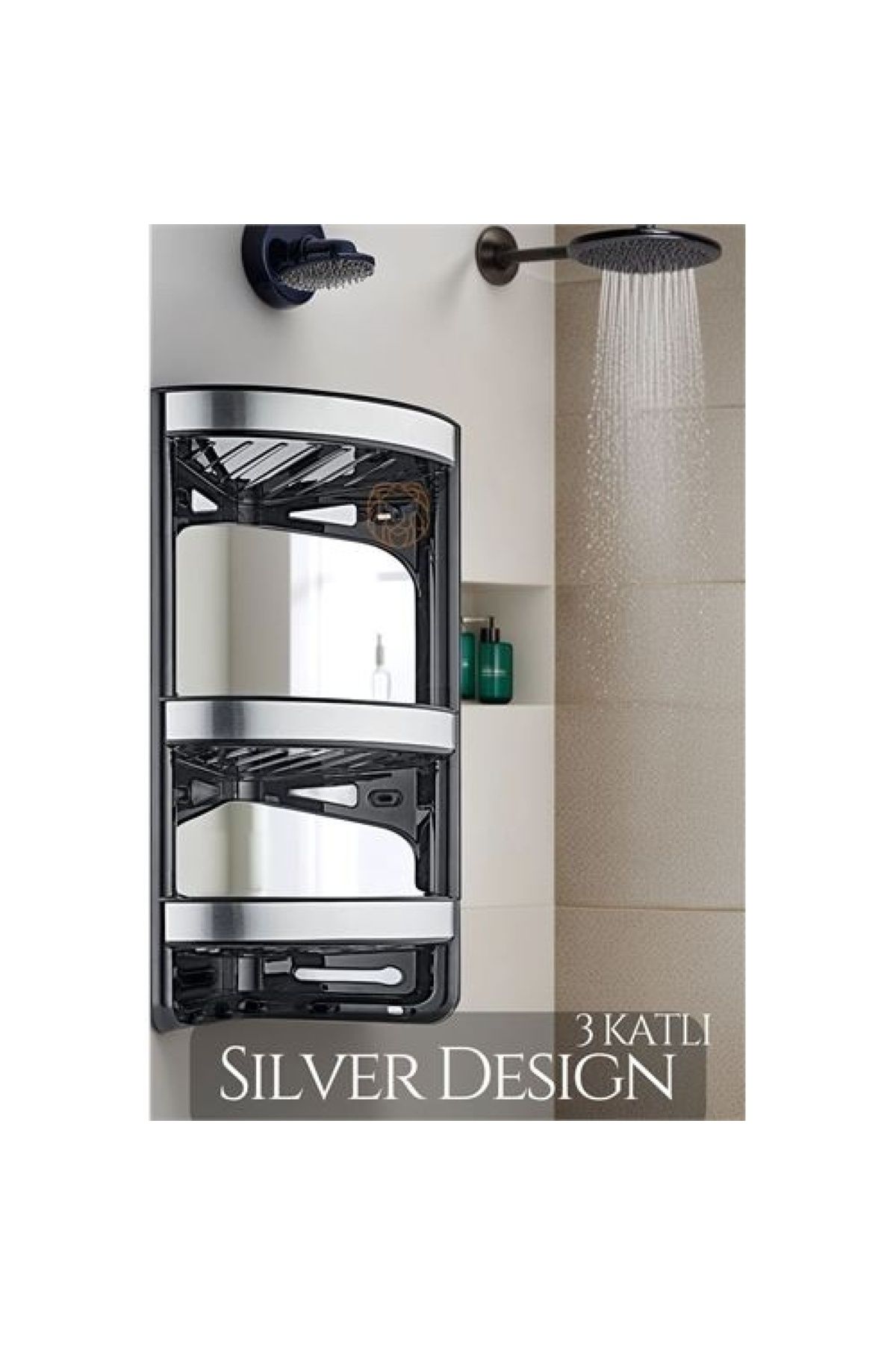 Transformacion Banyo Köşe Rafı Silver Design 295