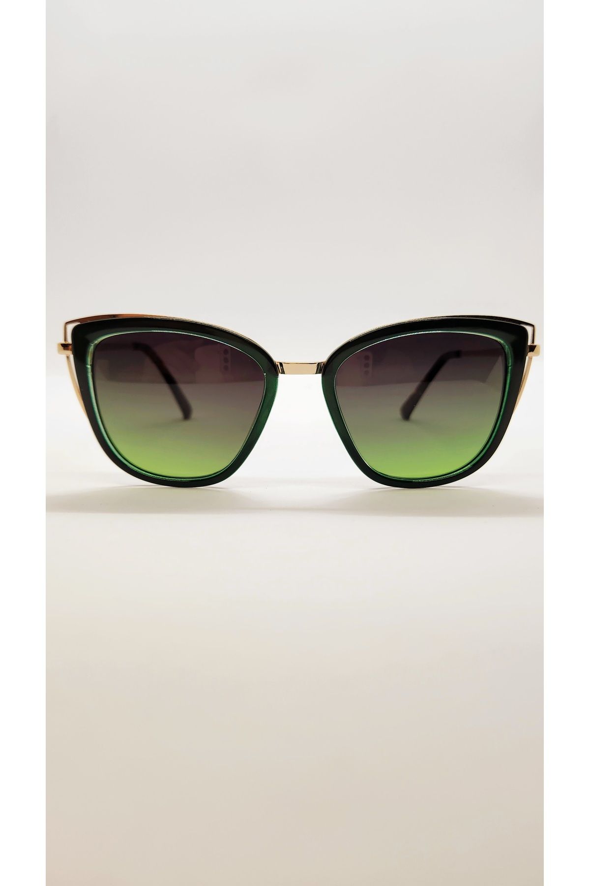 Benx Sunglasses Çekik Model Yeşil Camlı Kadın Güneş Gözlüğü