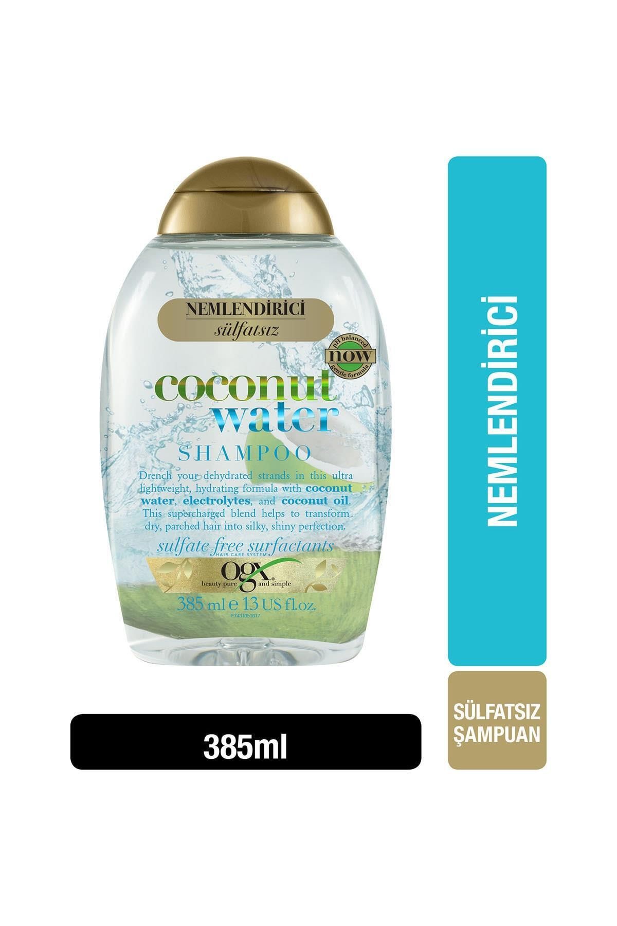 OGX Nemlendirici Sülfatsız Şampuan - Coconut Water Shampoo 385 ml