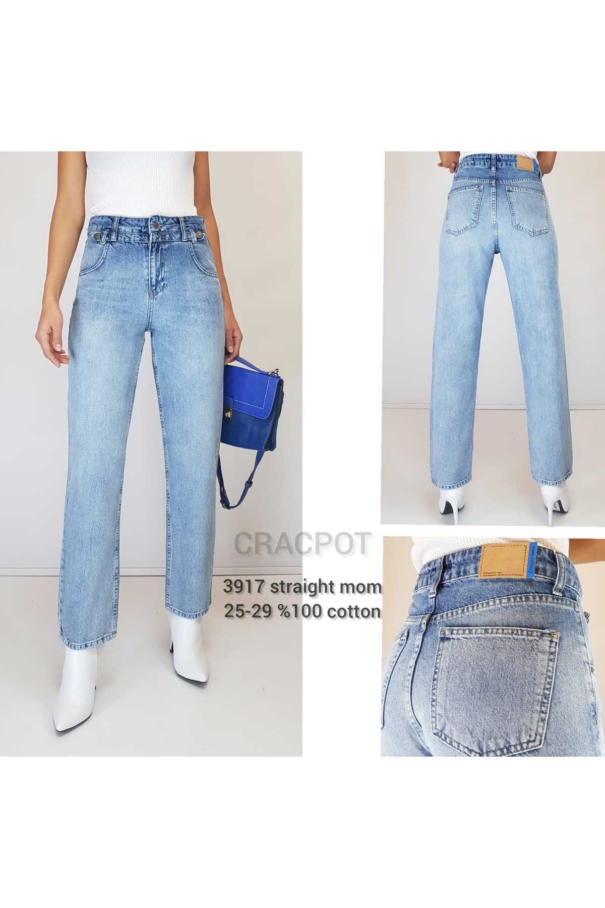 cracpot COTTON Straight Mom Jeans