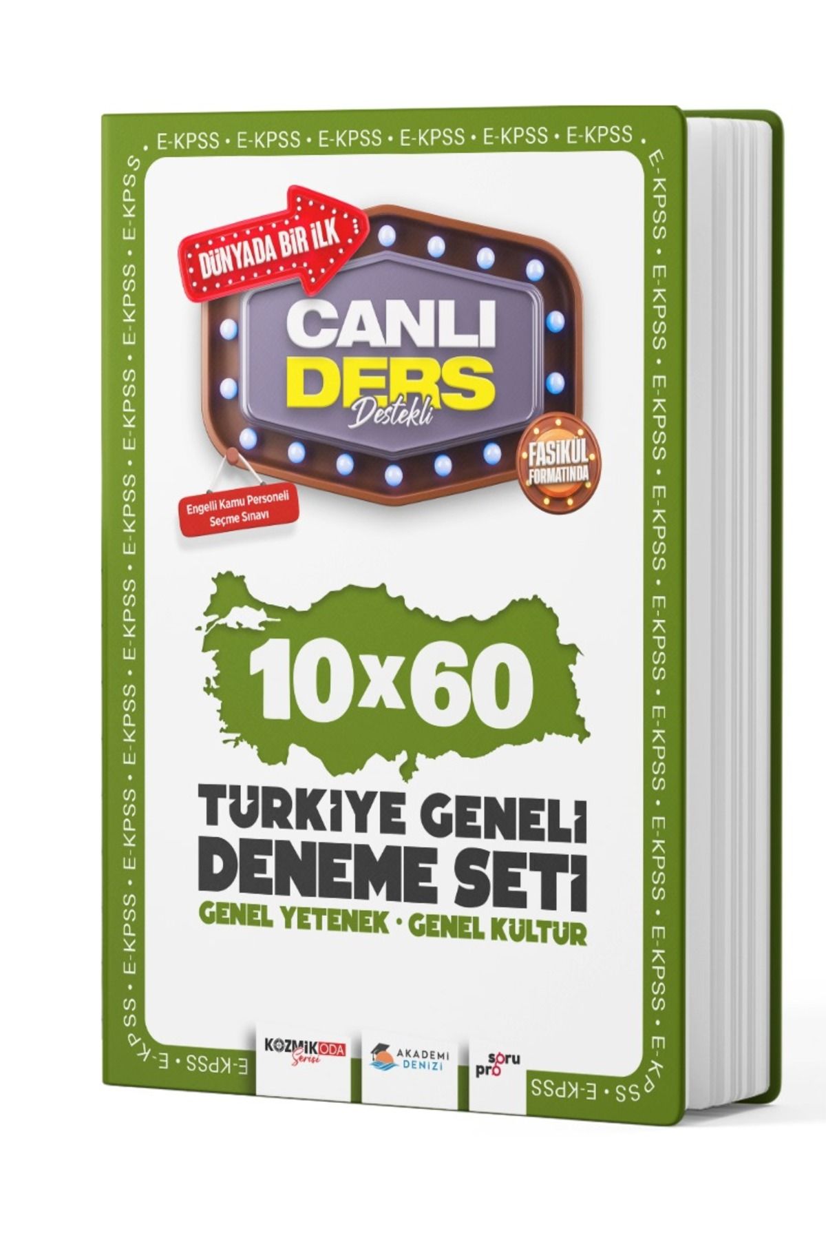 akademi denizi EKPSS Genel Kültür Genel Yetenek 10 x 60 Türkiye Geneli Deneme Seti