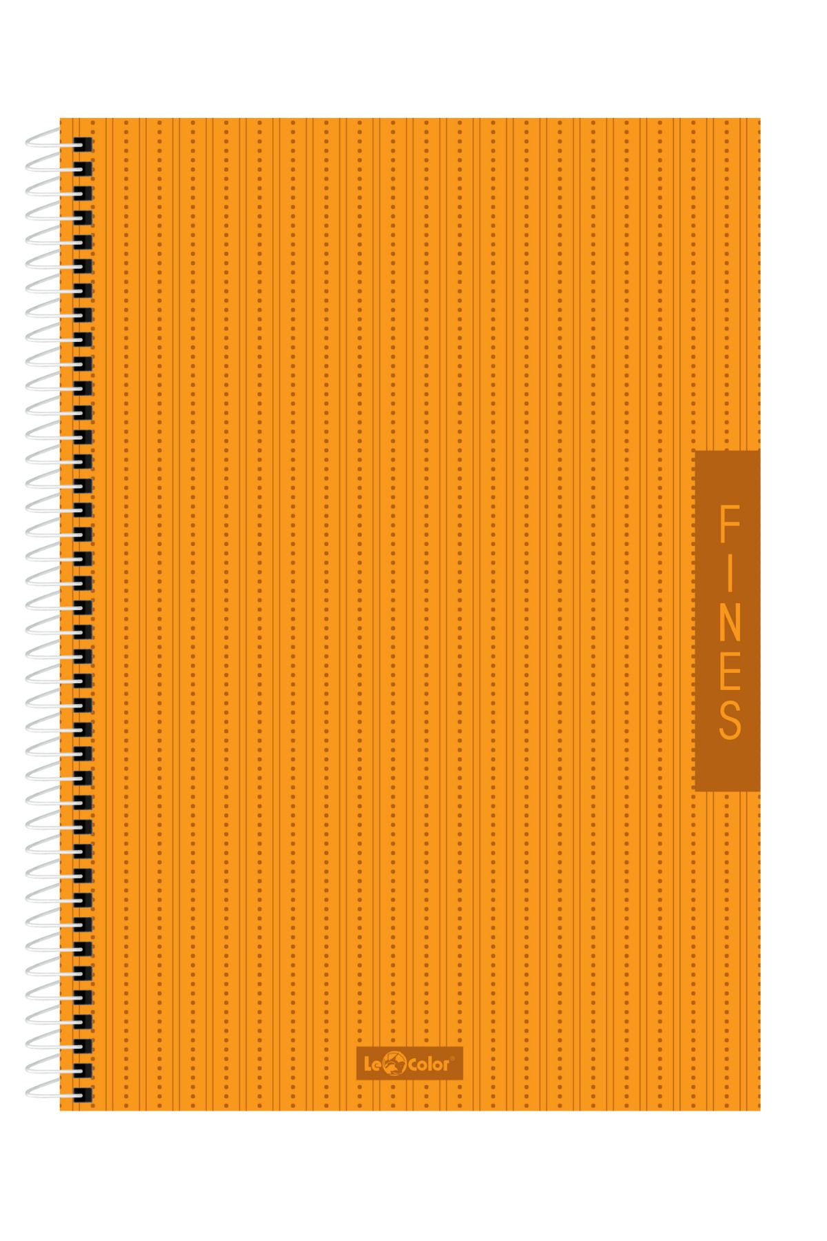 Le Color Turuncu Çizgili Defter A4 200 Sayfa