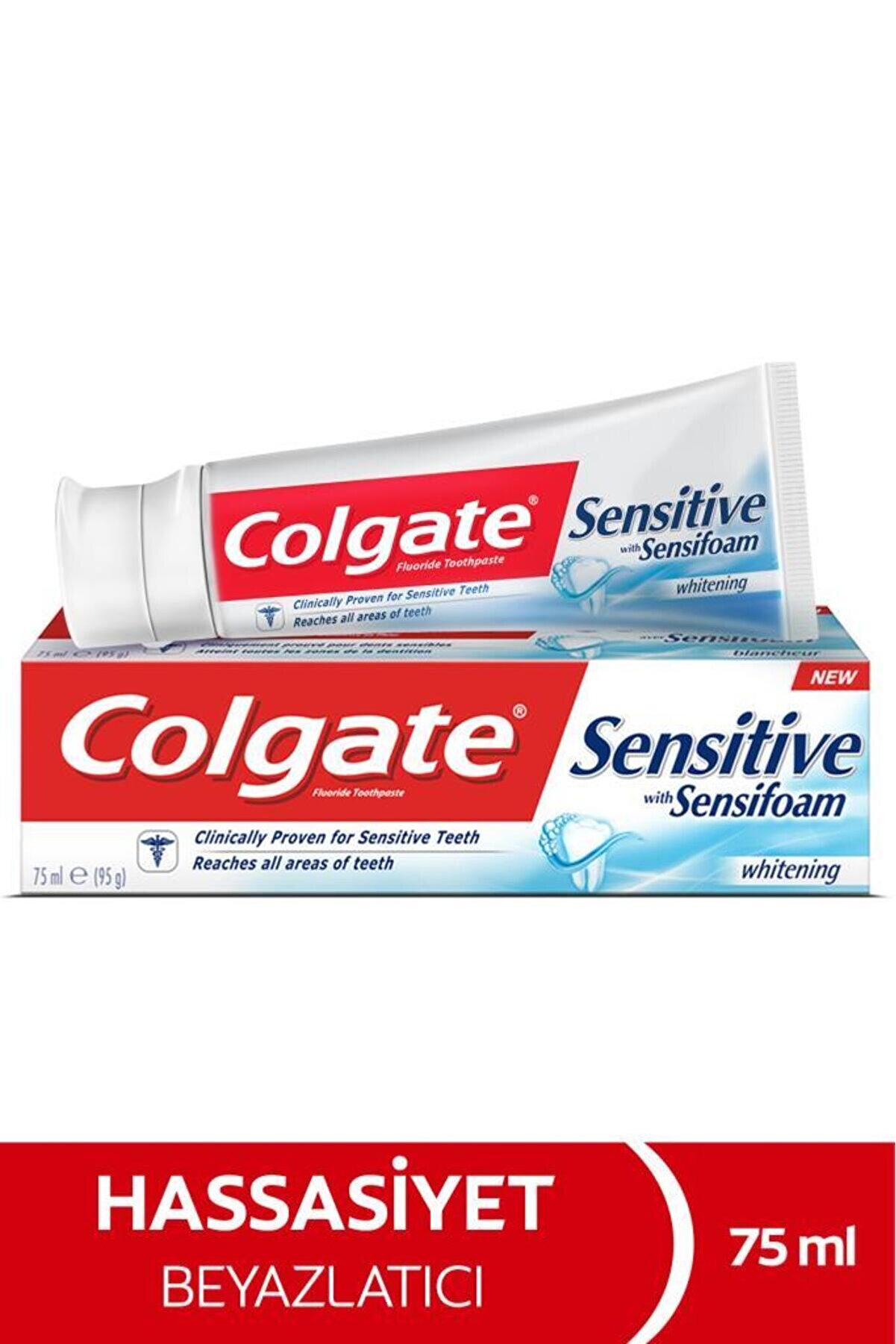 Colgate Sensitive Sensifoam Beyazlatıcı Diş Macunu 75 ml