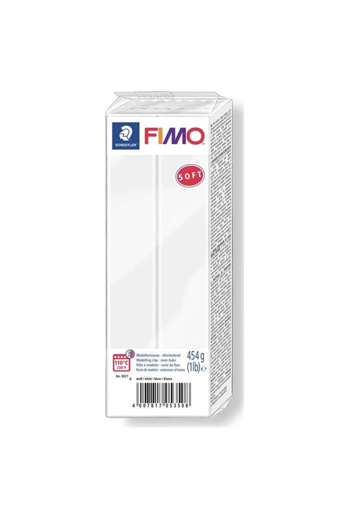 Staedtler Fimo 8021-0 Modelleme Kili  Soft 454 Gr. Beyaz