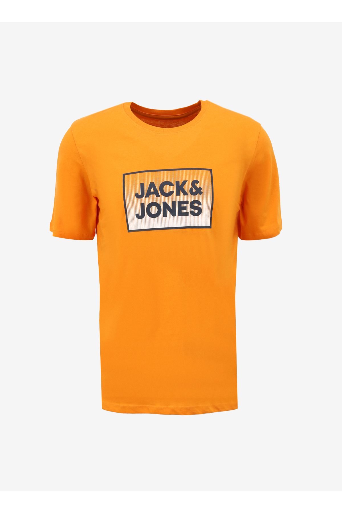 Jack & Jones Yuvarlak Yaka Turuncu Erkek T-Shirt JJSTEEL TEE SS CREW NECK