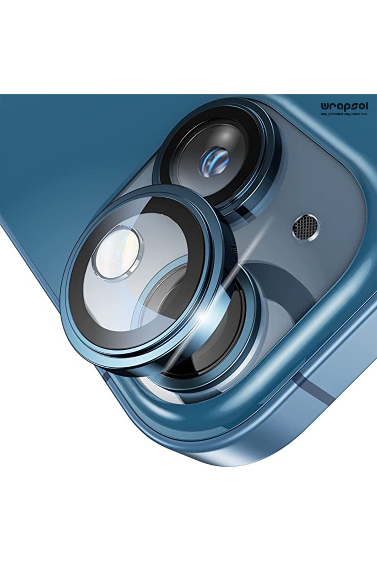 Wrapsol Iphone 13 Mavi Renk Kamera Lens Koruyucu