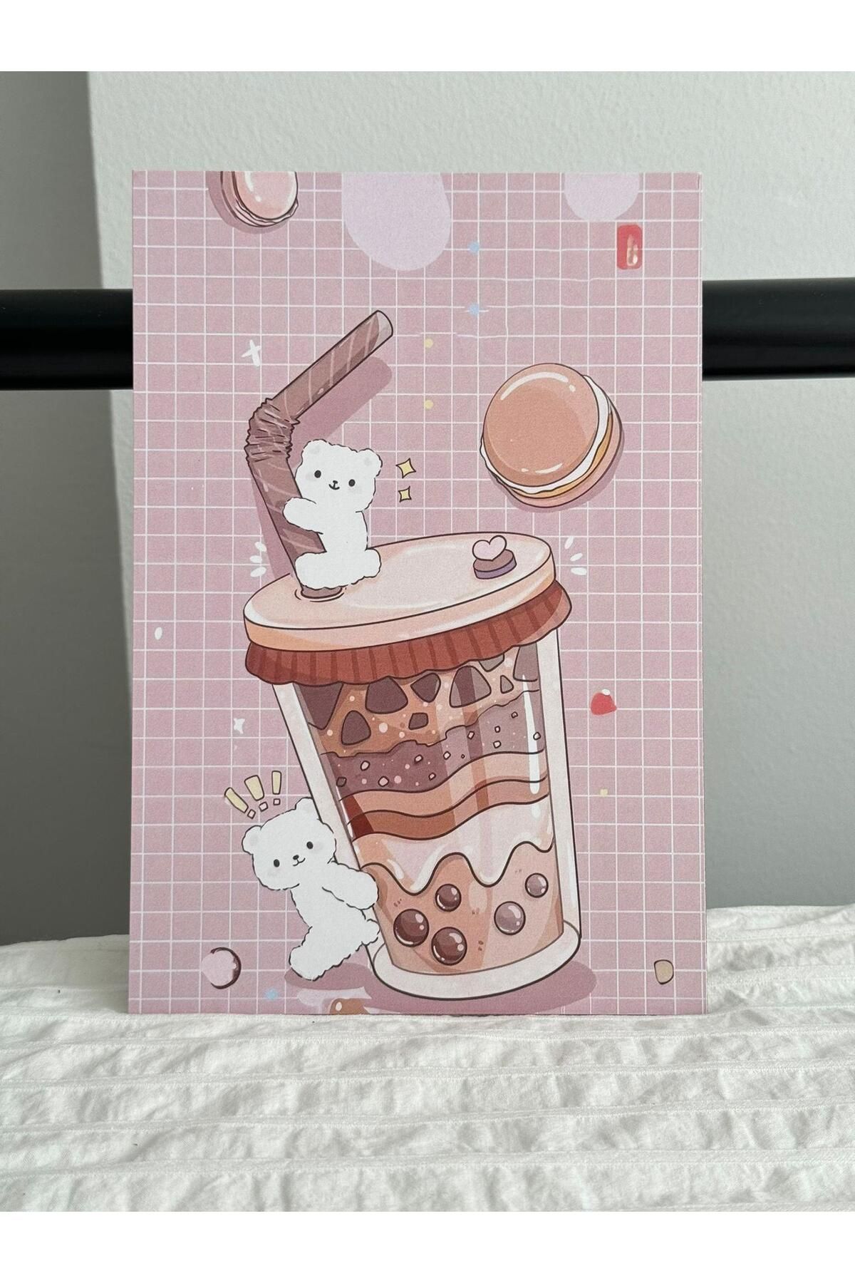 Planet Butik Rabbit Tea Ahşap Poster