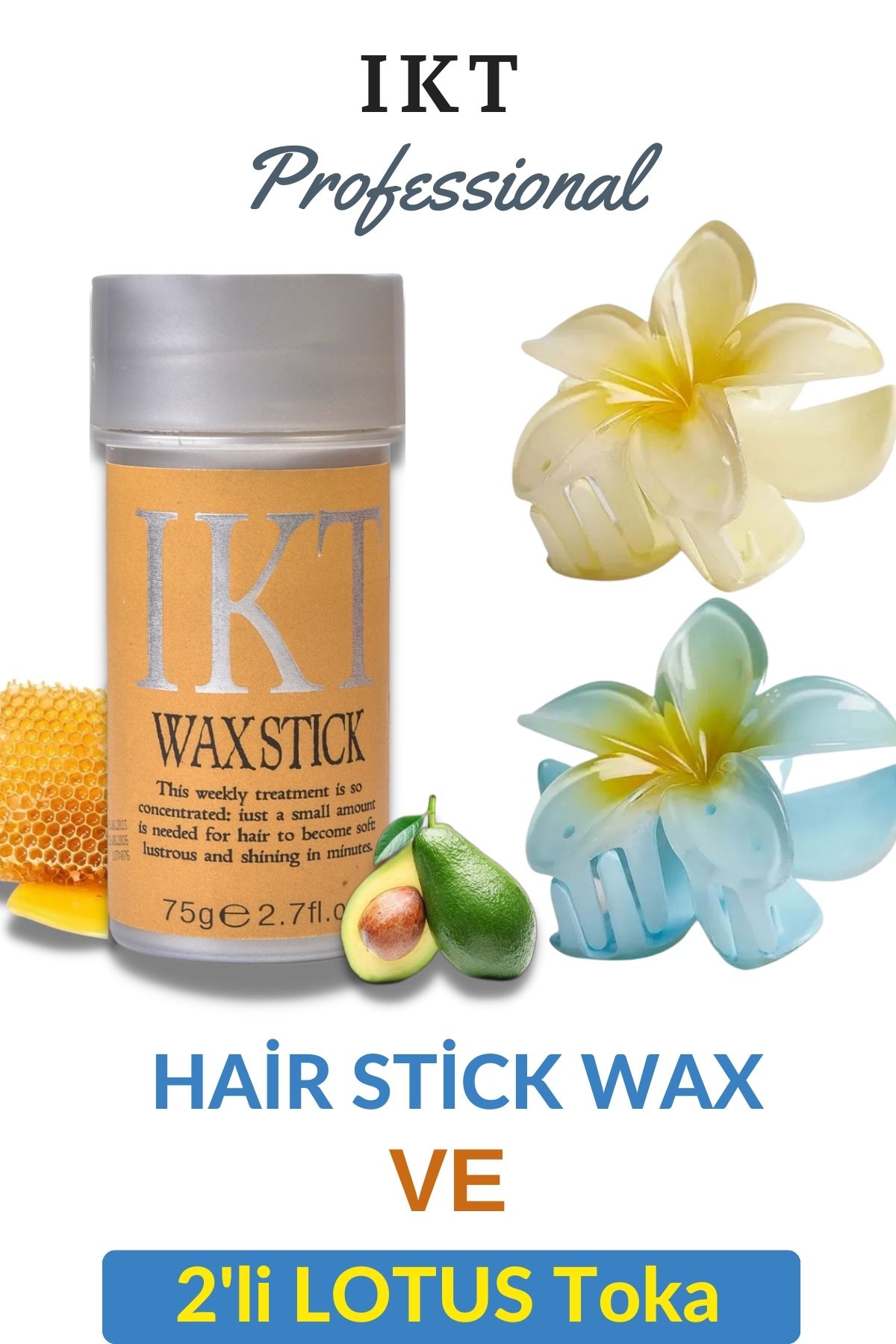 IKT Professional Lotus Mandal Toka 2 Li Ve Hair Stick Wax