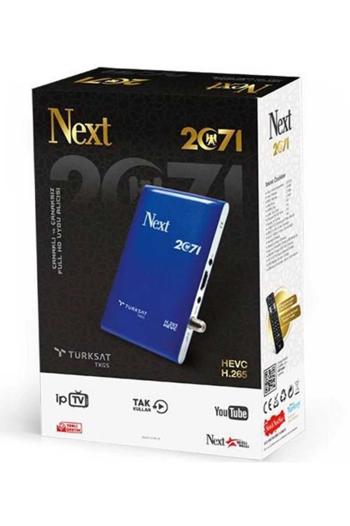Next 2071 HD Uydu Alıcısı (IPTV HEVC H.265) FULL HD