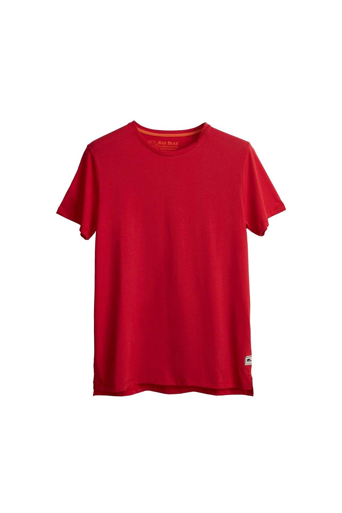 Bad Bear Major T-shirt Crimson Red Kırmızı Basic Erkek Tişört