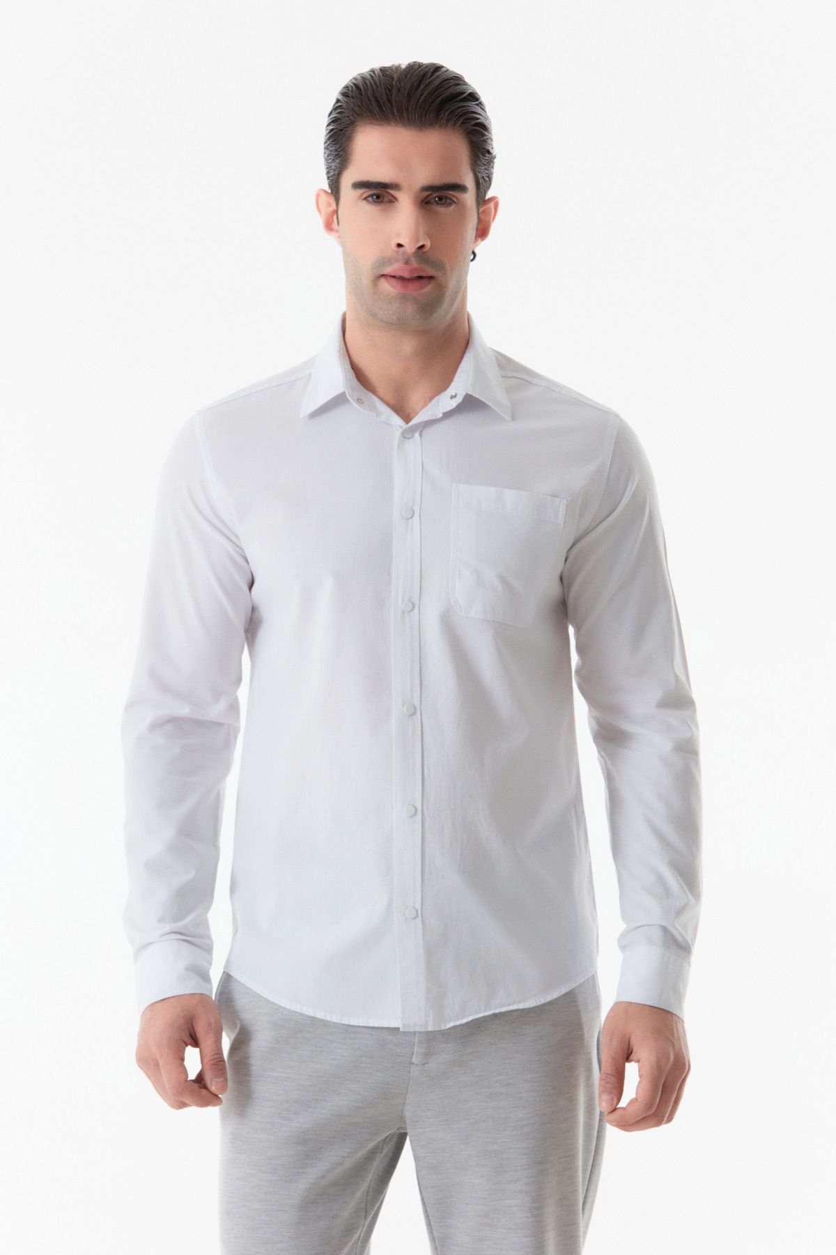 Fullamoda Basic Çıtçıtlı Gömlek