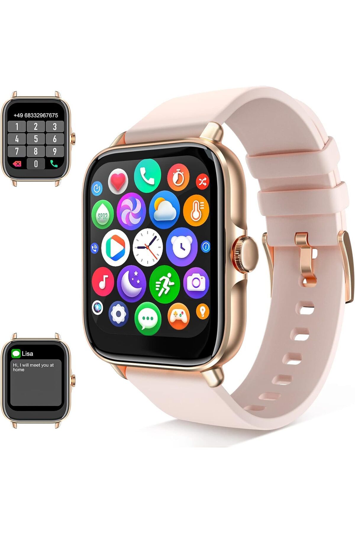 SmartBlack Yeni Kadın Akıllı Saat Smart Watch G10 Bilezik Hediyeli Ios ve Android Uyumlu Arama