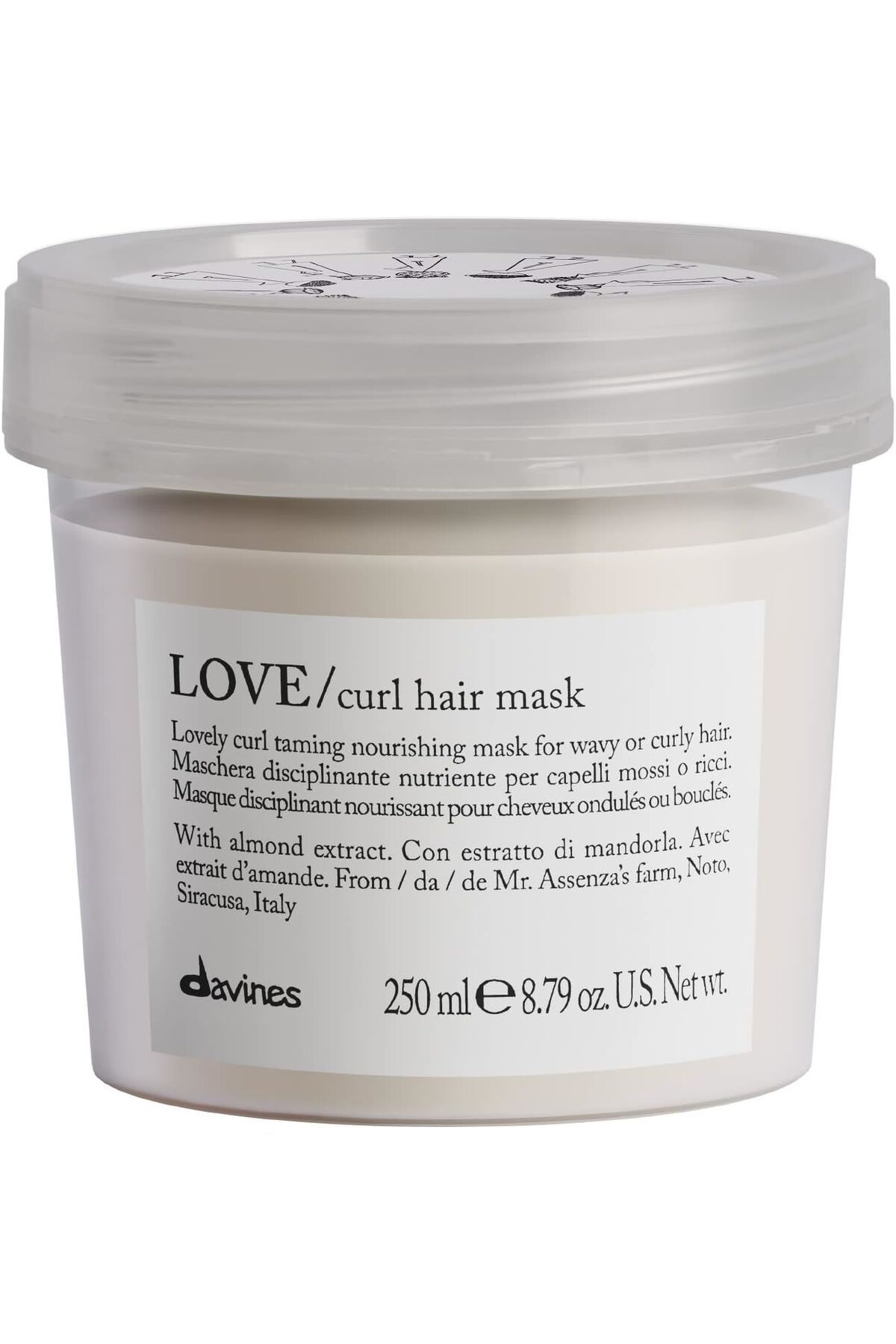 Davines Love Curl Hair Mask+Ekstra Besleyici İçeriği Zengin Saç Maskesi 250 ml 8.79 fl oz CYT9795552