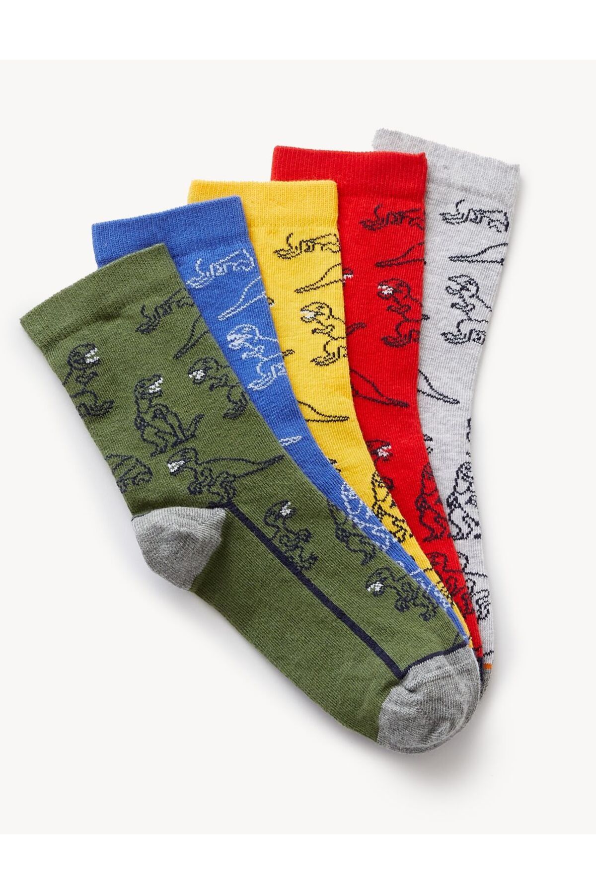 Marks & Spencer 5'li Dinozor Desenli Çorap Seti