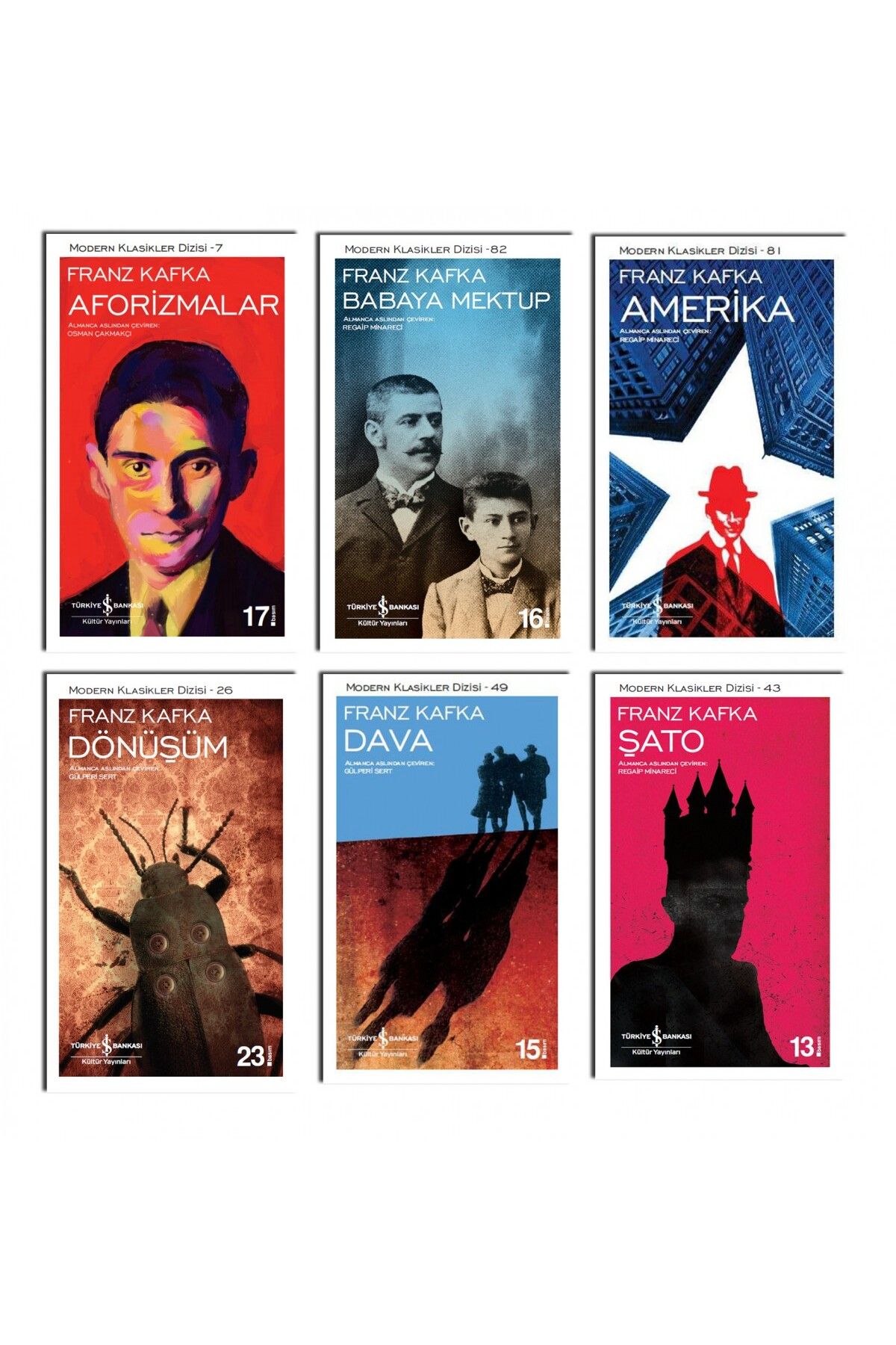 Türkiye İş Bankası Kültür Yayınları Dönüşüm Franz Kafka 6 Kitap Set