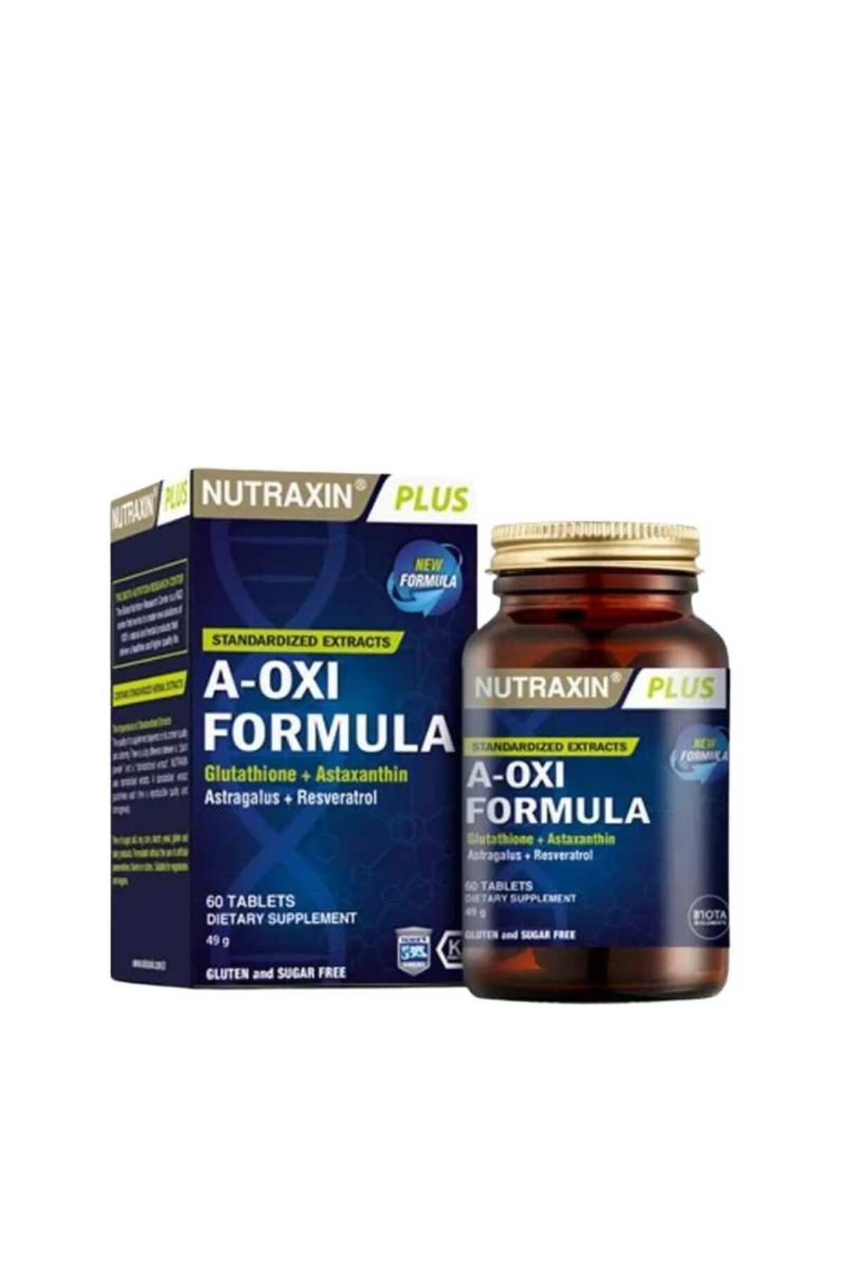 Nutraxin A-oxi Formula Glutathione Resveratrol - Gıda Takviyesi 60 Tablet