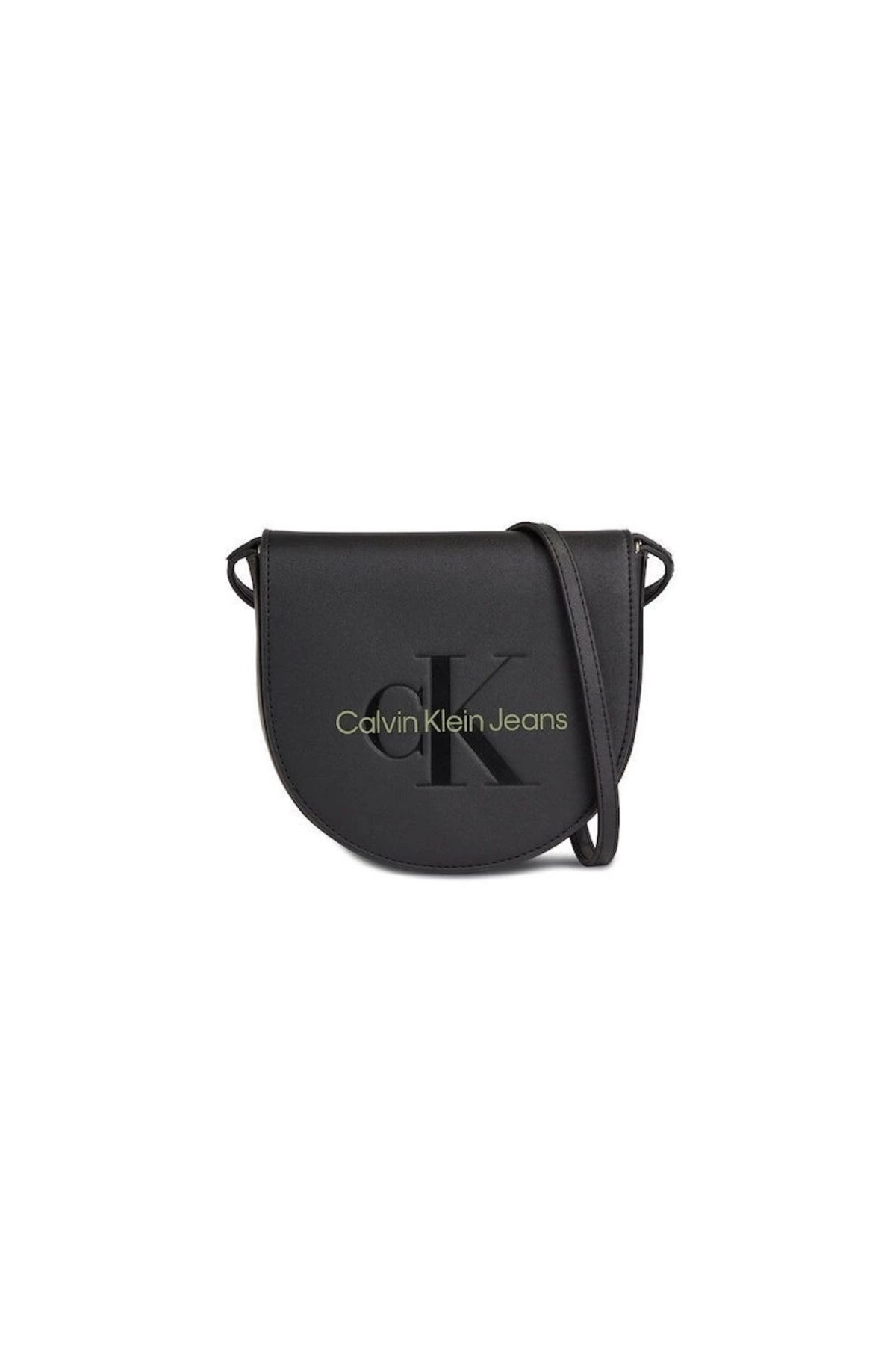 Calvin Klein Kadın Oyulmuş Logo Siyah Mini Çanta