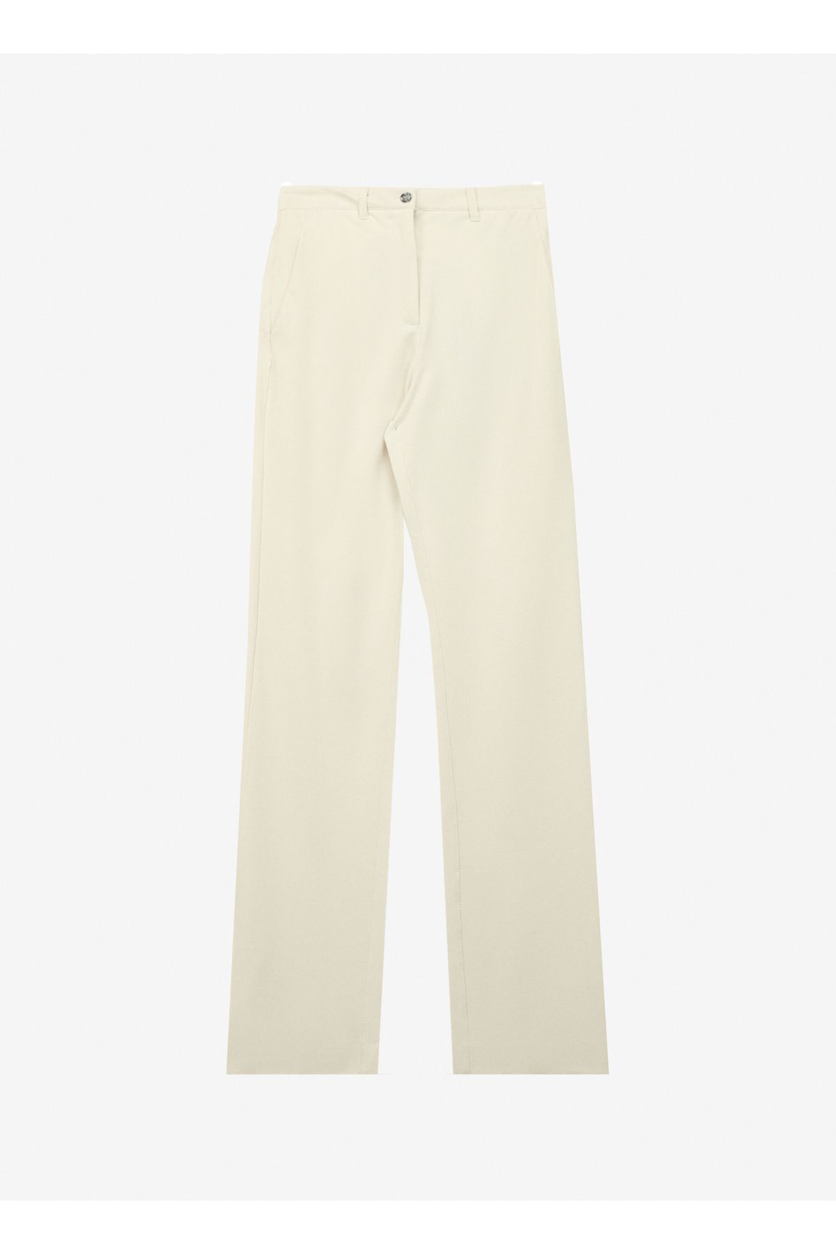 Guess Normal Bel Regular Fit Kırık Beyaz Kadın Pantolon W4RB50KBJP2-G012