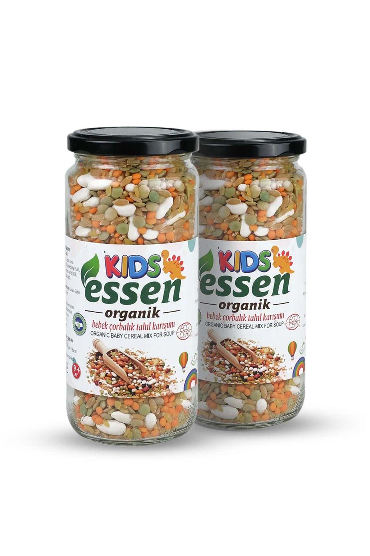 Essen Organik 2’li Essen Organik Bebek Çorbalık Tahıl Karışımı 400gr +6ay
