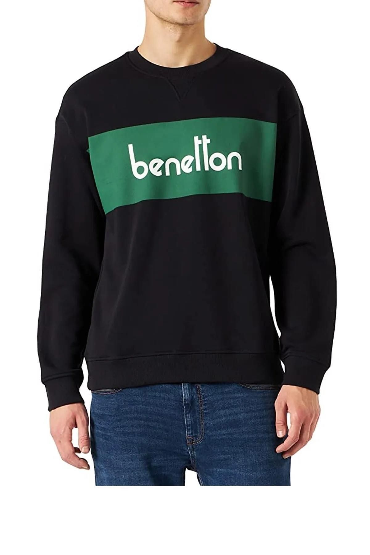 Benetton Erk SMU_Benetton Yazılı Sweatshirt