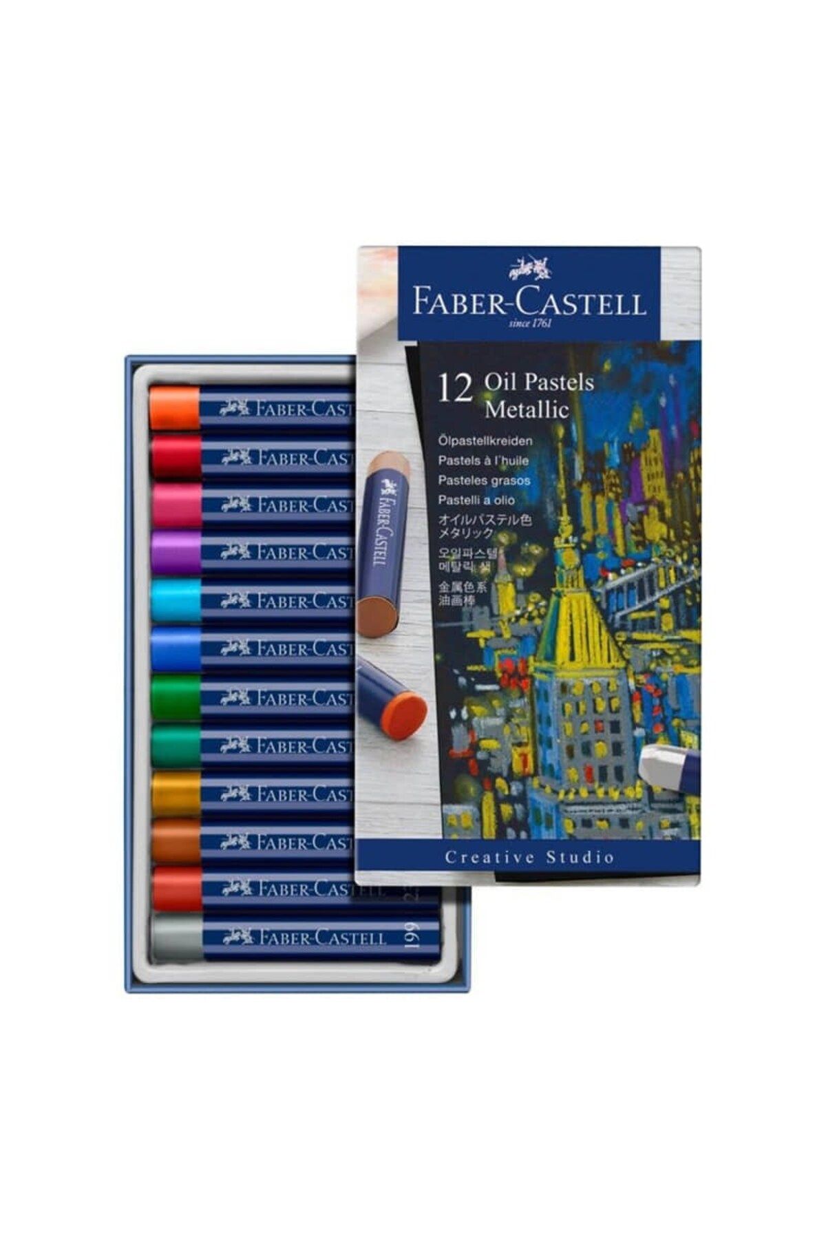 Faber Castell Creative Studio Metalik Yağlı Pastel Boya 12 Renk