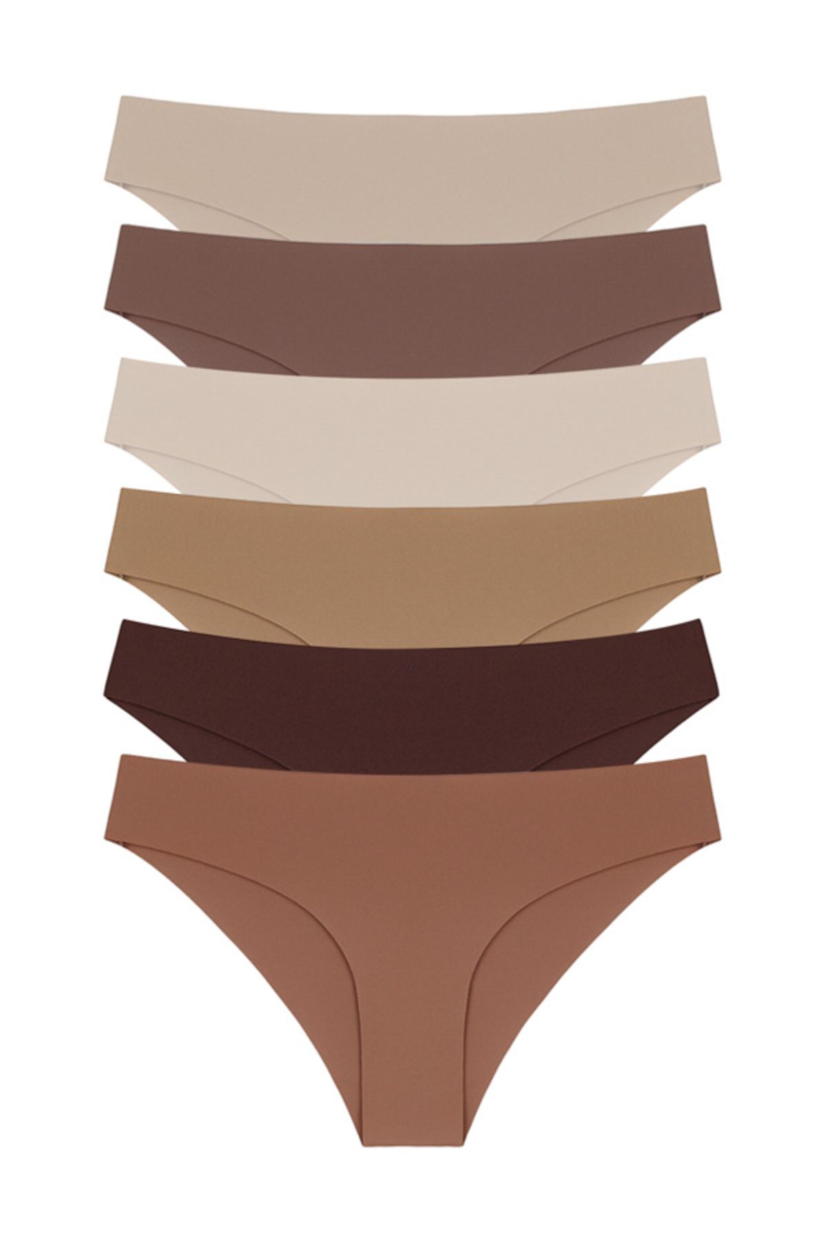 Cottonhill Lazer Kesim Kadın Bikini Külot 6'lı Paket